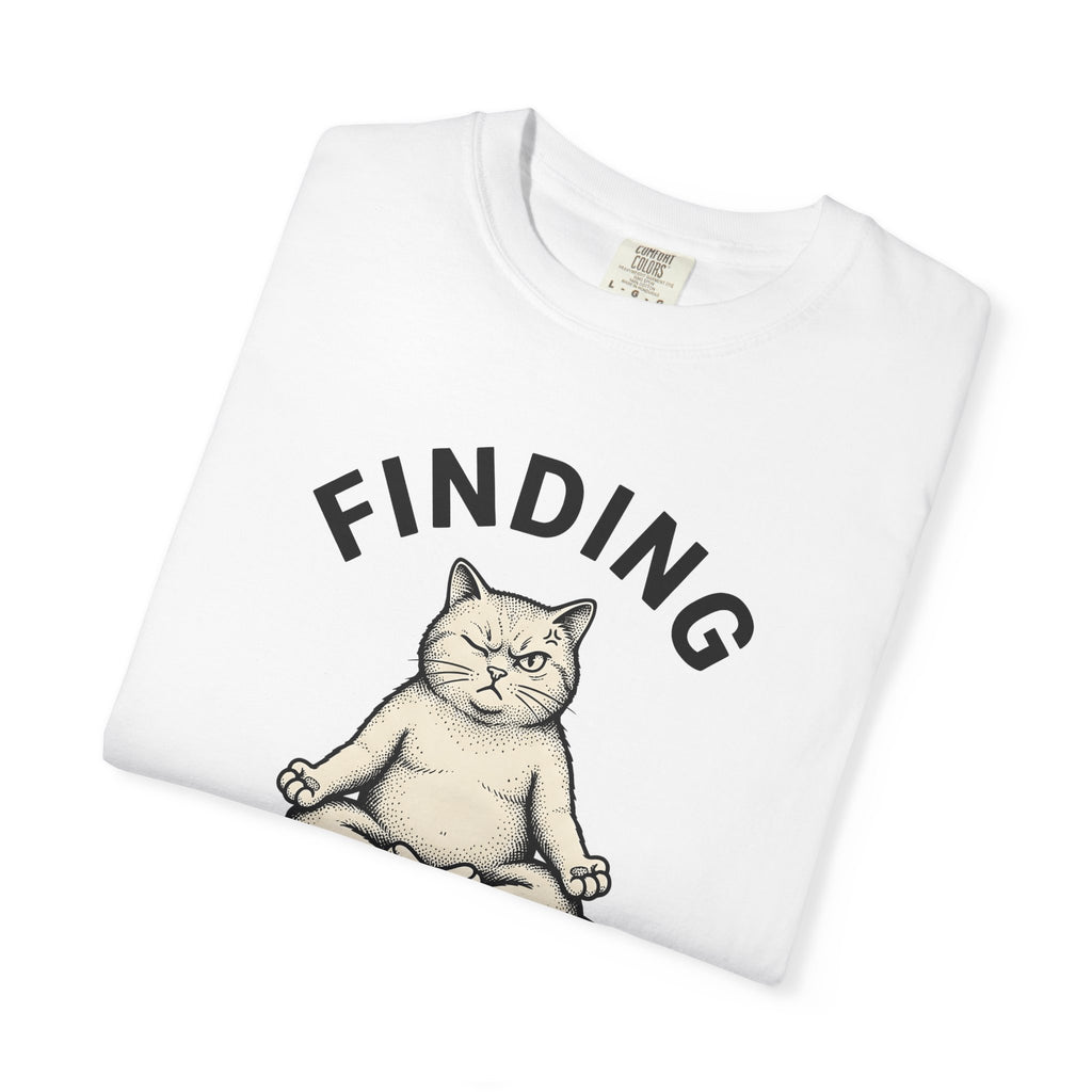 Zen Cat Shirt Cat Fitness Gift Women Retro Tee Kitty T-Shirt Cat Fan Vintage Tshirt Workout Graphic Sketch Pillow Tshirt