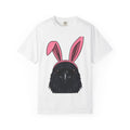 Blackbird Bunny Ears Shirt Easter Comedy Gift Women Animated Tee Rabbit Ears T-Shirt Easter Fan Cartoon Tshirt Humor Graphic Doodle Critter
