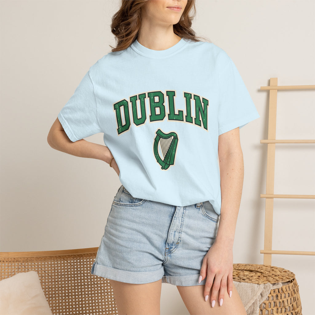 Gaelic Harp Shirt St. Patrick's Day Emerald Isle Gift Women Sports Tee Celtic Harp T-Shirt Patrick's Day Fan Irish Tshirt Irish Graphic