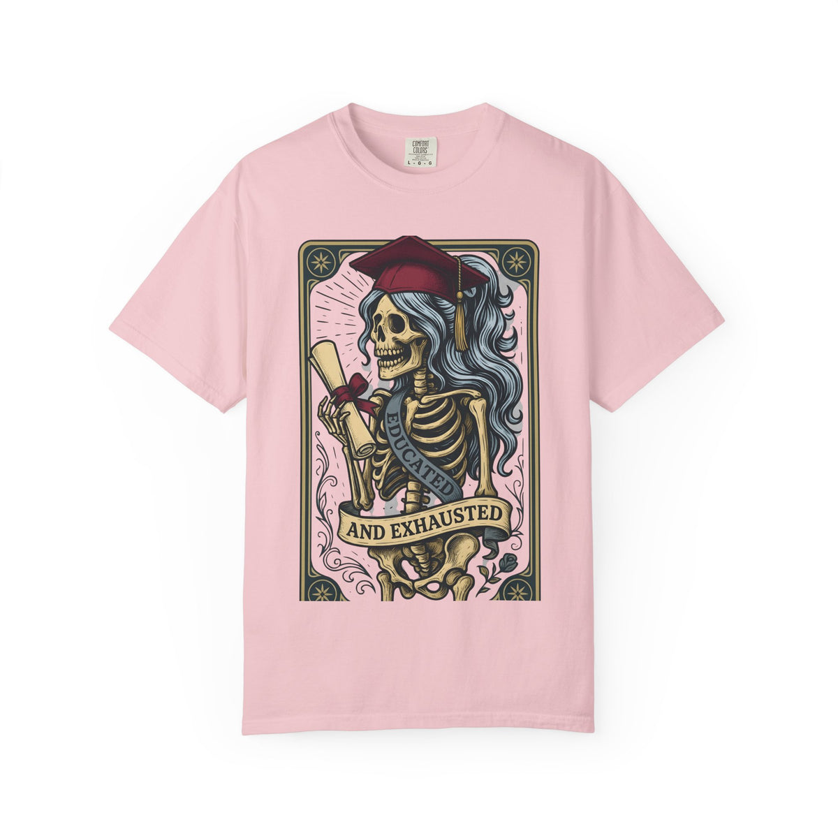 Skeleton Grad Shirt Boho Chic Ceremony Unisex Gift Neo Traditional Tattoo Tee