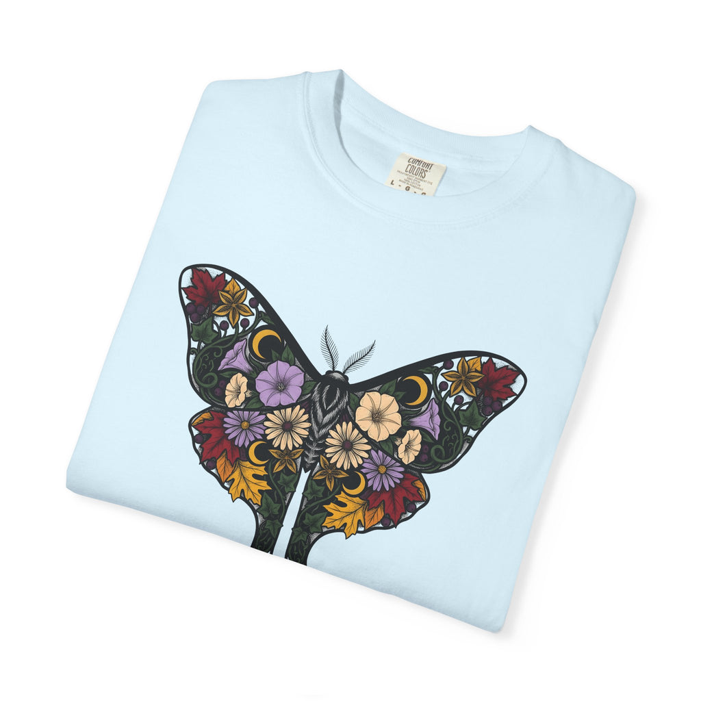 Butterfly Flower Shirt Nature Plants Gift Women Floral Tee Butterfly T-Shirt Outdoors Enthusiast Botanical Tshirt Floral Graphic Retro