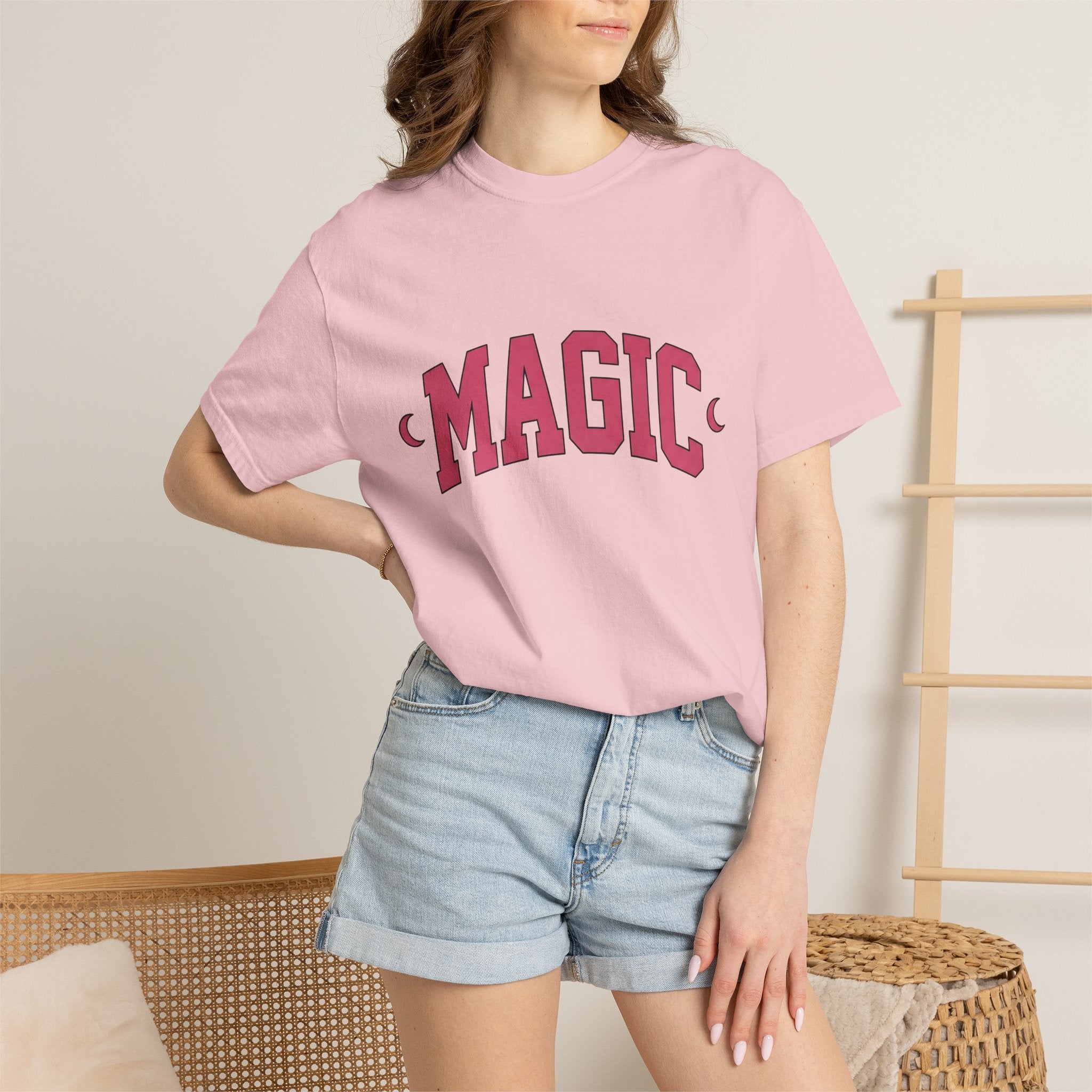 Hot Pink Typography Shirt St. Valentine's Day Occult Gift Women Whimsical Tee Typography T-Shirt Valentine Fan Fantasy Tshirt Mystical