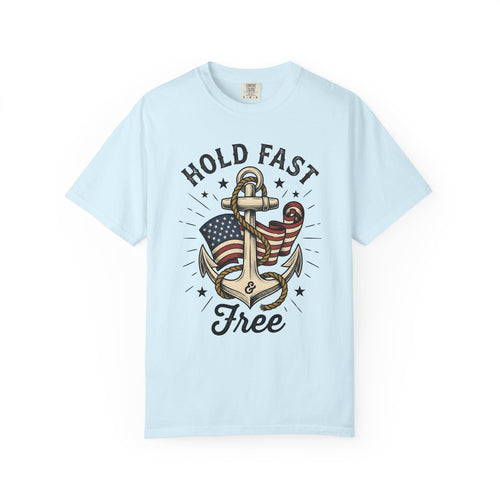 Anchor Flag Shirt America Nautical Gift Women Vintage Tee Flag T-Shirt Patriot Fan Retro Tshirt Maritime Graphic Hand Drawn Rope Tshirt