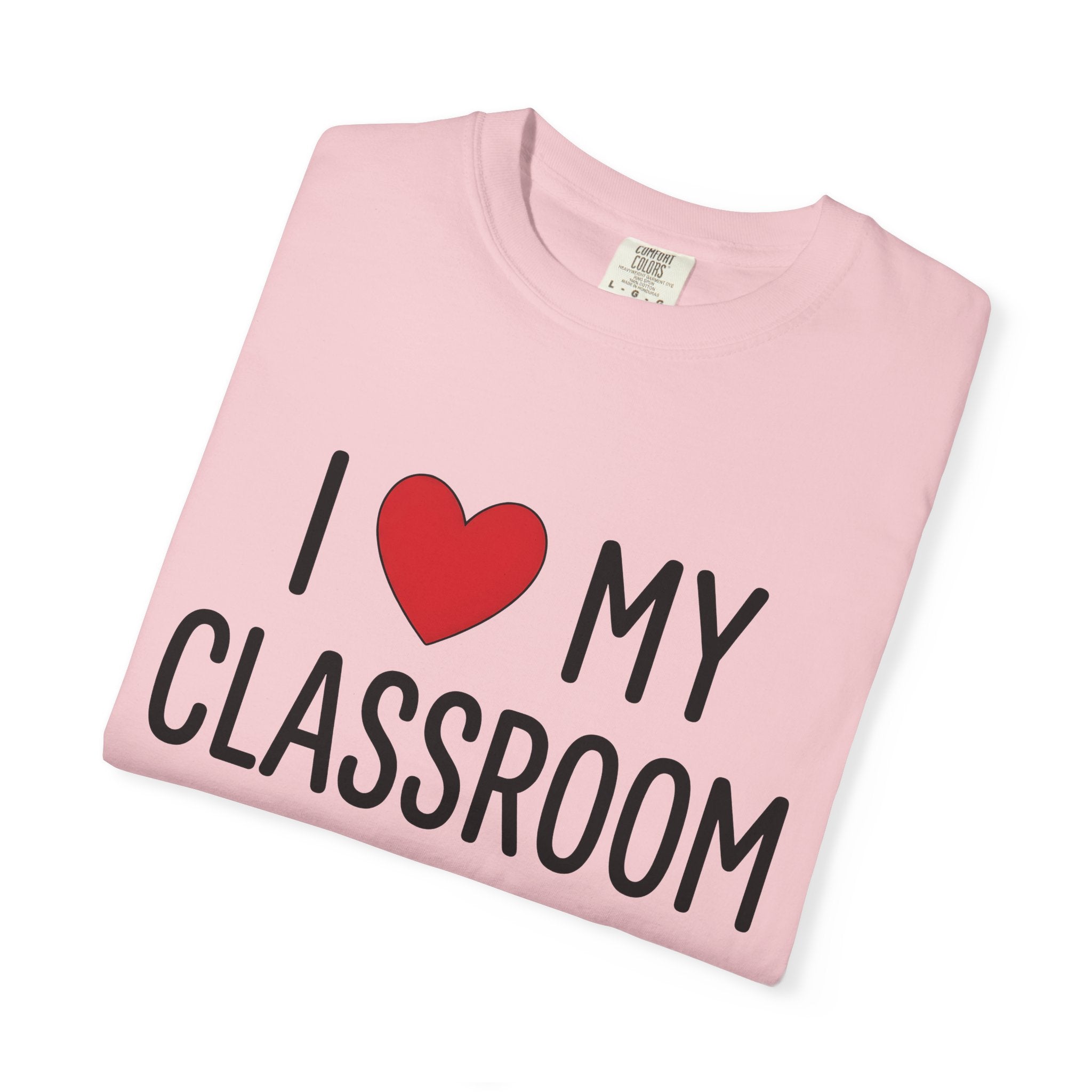 Heart Classroom Shirt Teacher School Gift Women Bold Tee Classroom T-Shirt Educator Enthusiast Graphic Tshirt Simple Design Illustration