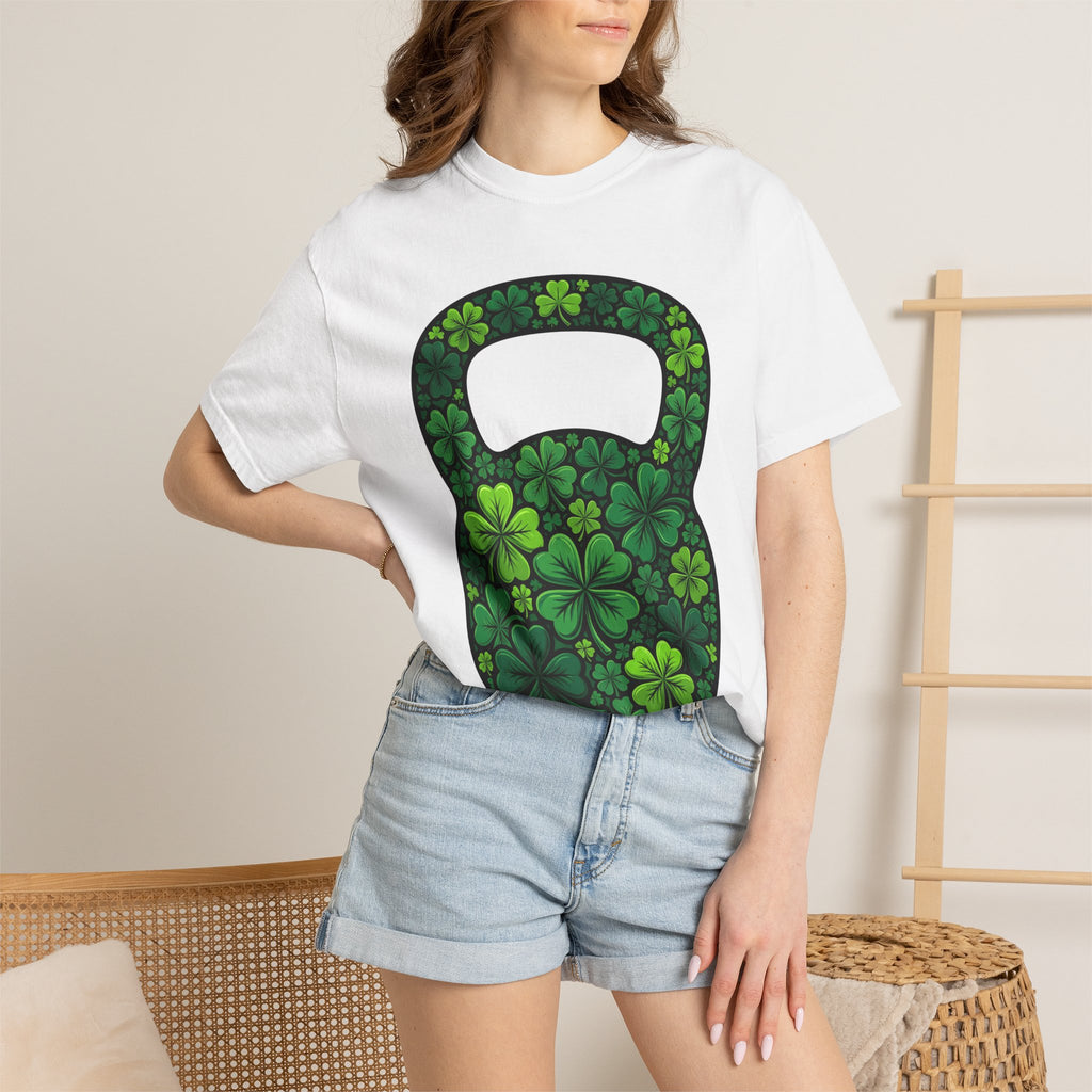 Luck Dumbbell Shirt St Patrick's Day Exercise Gift Women Retro Tee Dumbbell t-shirt Shamrock Fan Vintage Tshirt Fitness Graphic Hand Drawn