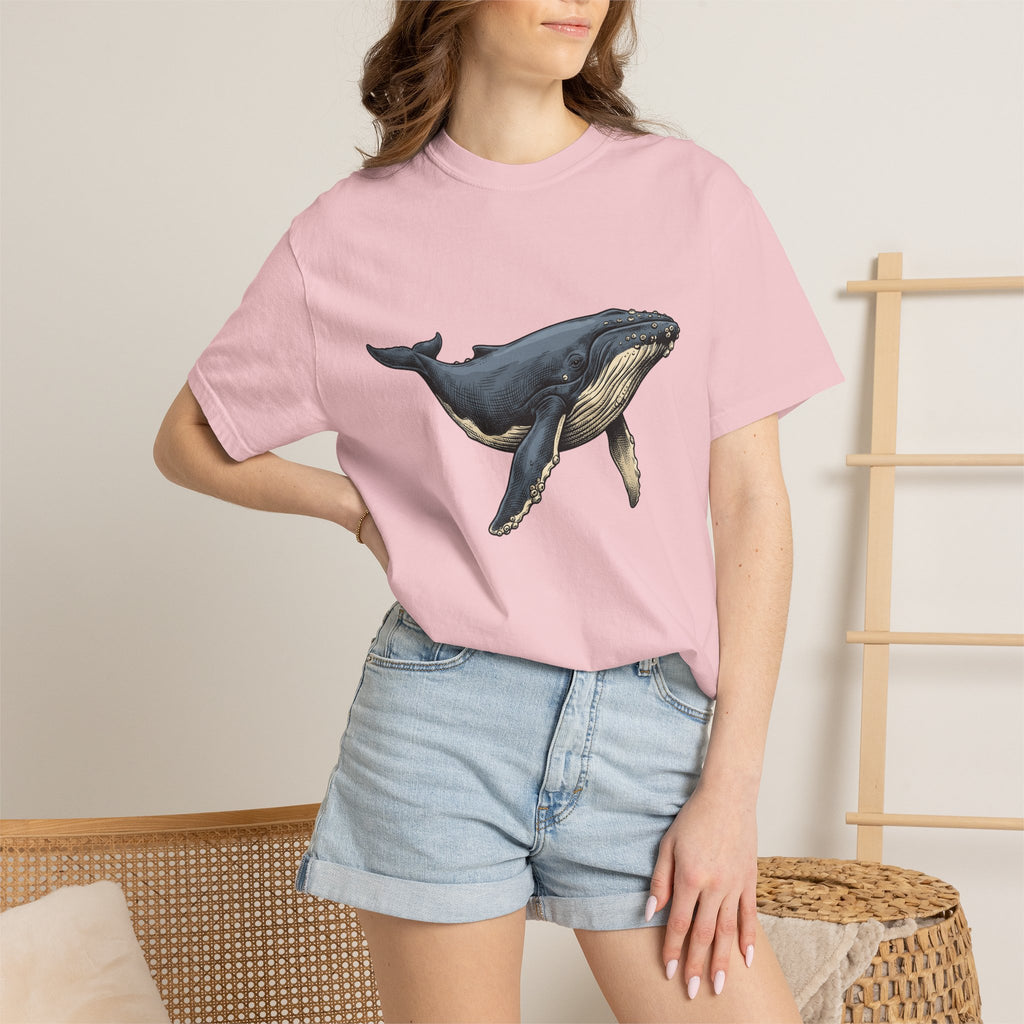 Whale Shirt Animals Nautical Gift Women Vintage Tee Orca T-Shirt Wildlife Fan Cetacean Tshirt Marine Graphic Hand Drawn Ocean Tshirt