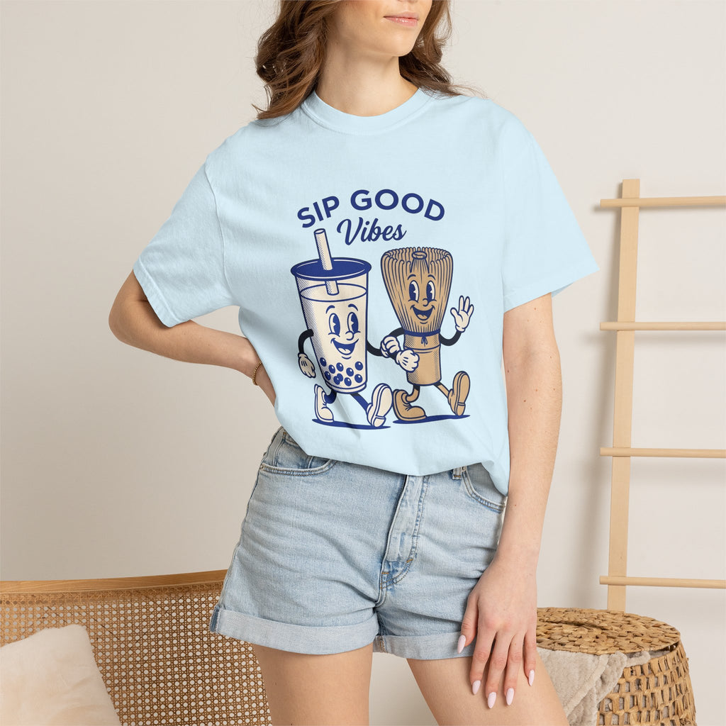 Bubble Tea Graphic Shirt Coffee Kawaii Gift Women Cartoon Tee Boba Tea T-Shirt Coffee Fan Comic Tshirt Cute Illustration Kawaii Design Retro