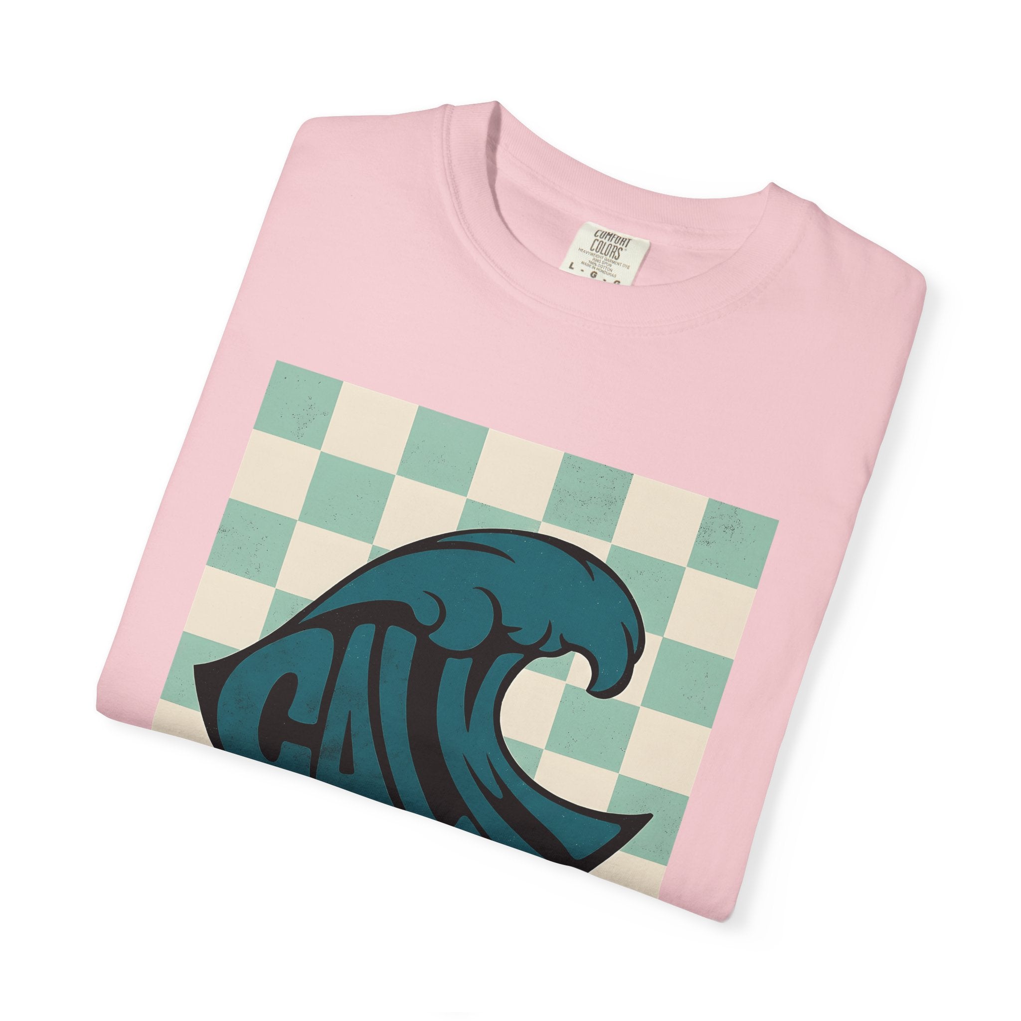 Sea Wave Shirt Ocean Calm Gift Women Graphic Tee Wave T-Shirt Marine Fan Surf Tshirt Serene Graphic Old School Lattice Tshirt