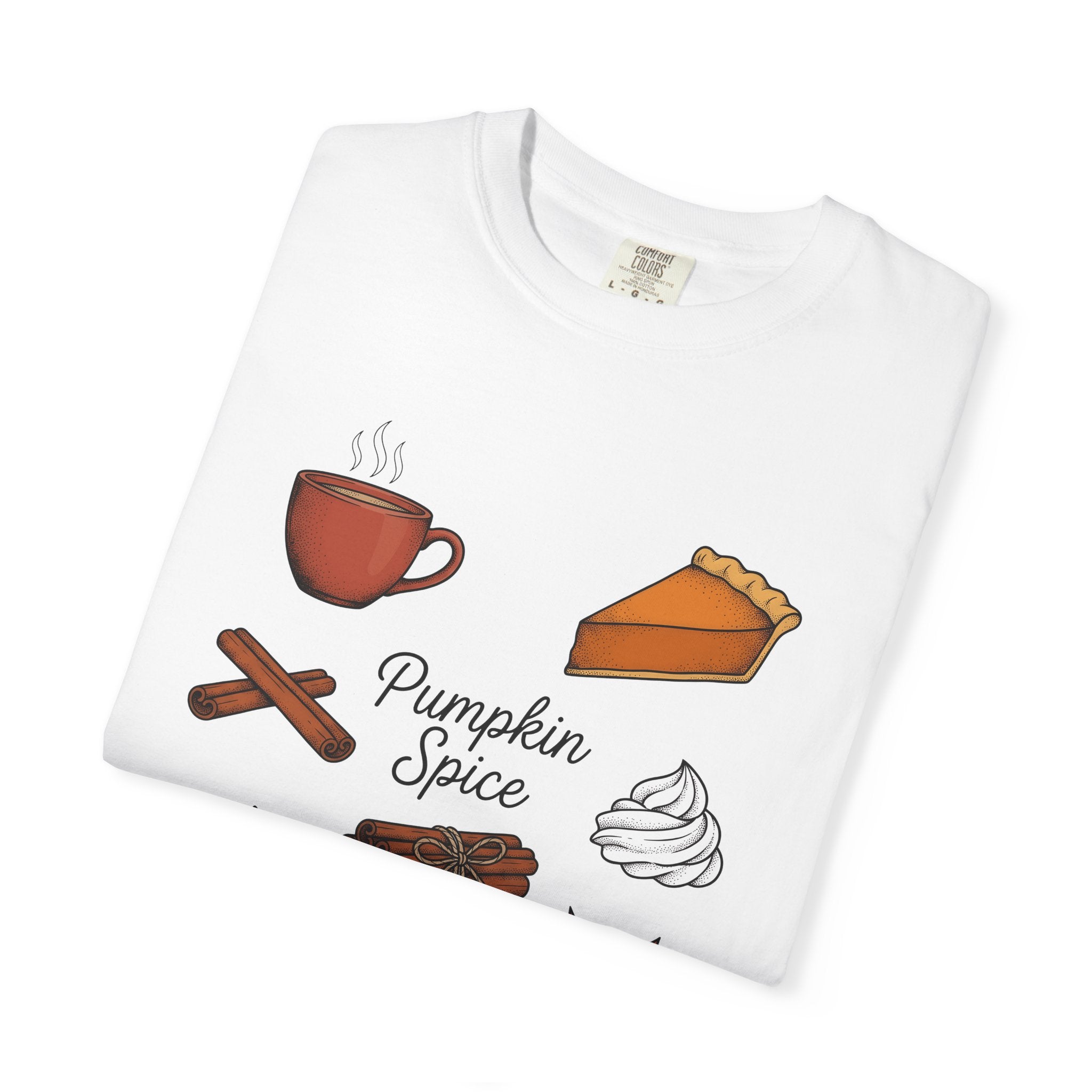 Pumpkin Spice Coffee Shirt Fall Gourmet Gift Women Rustic Tee Pumpkin Spice T-Shirt Autumn Fan Country Tshirt Gourmet Graphic Doodle