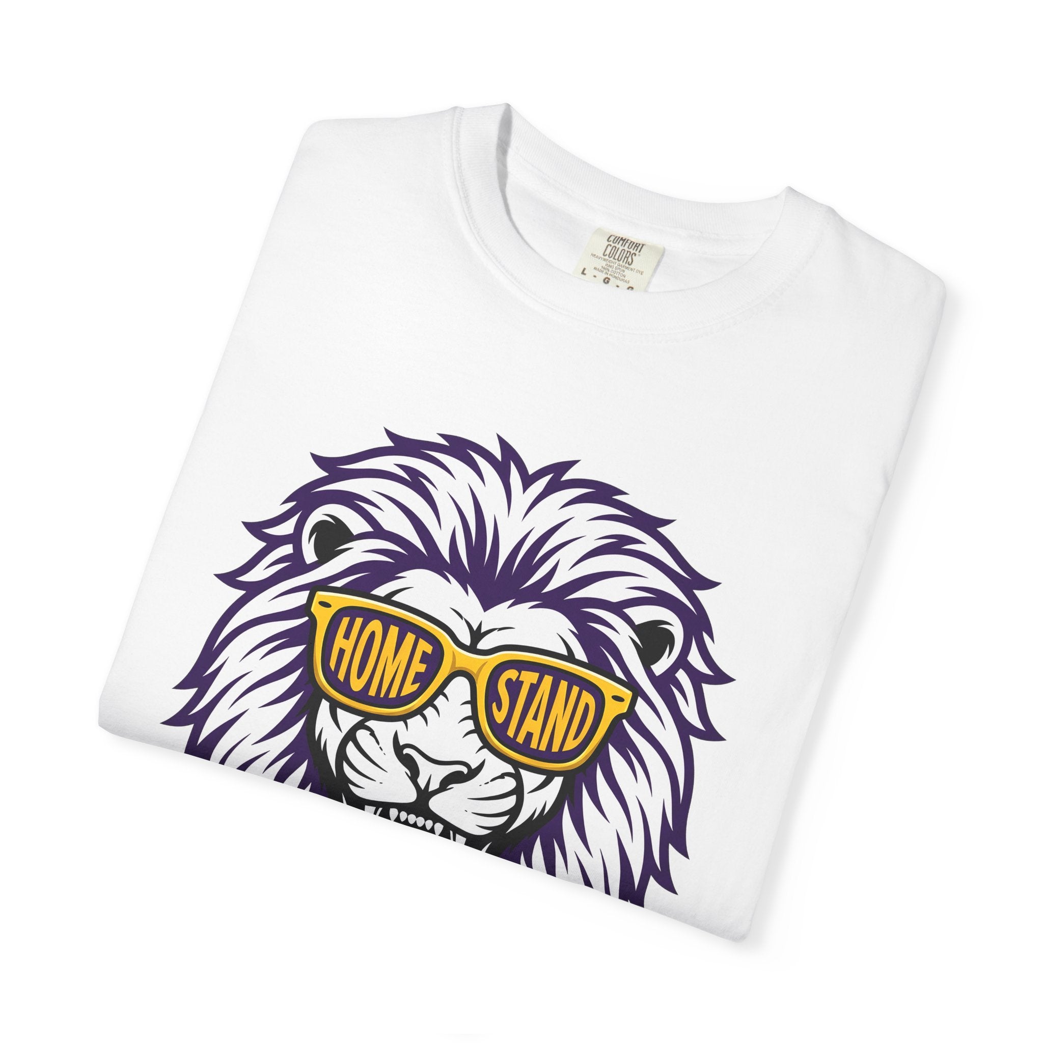 Lion Sunglasses Shirt Animals Sports Gift Women Bold Graphic Tee Lion T-Shirt Wildlife Fan Graphic Tshirt Athlete Graphic Retro Teeth Tshirt