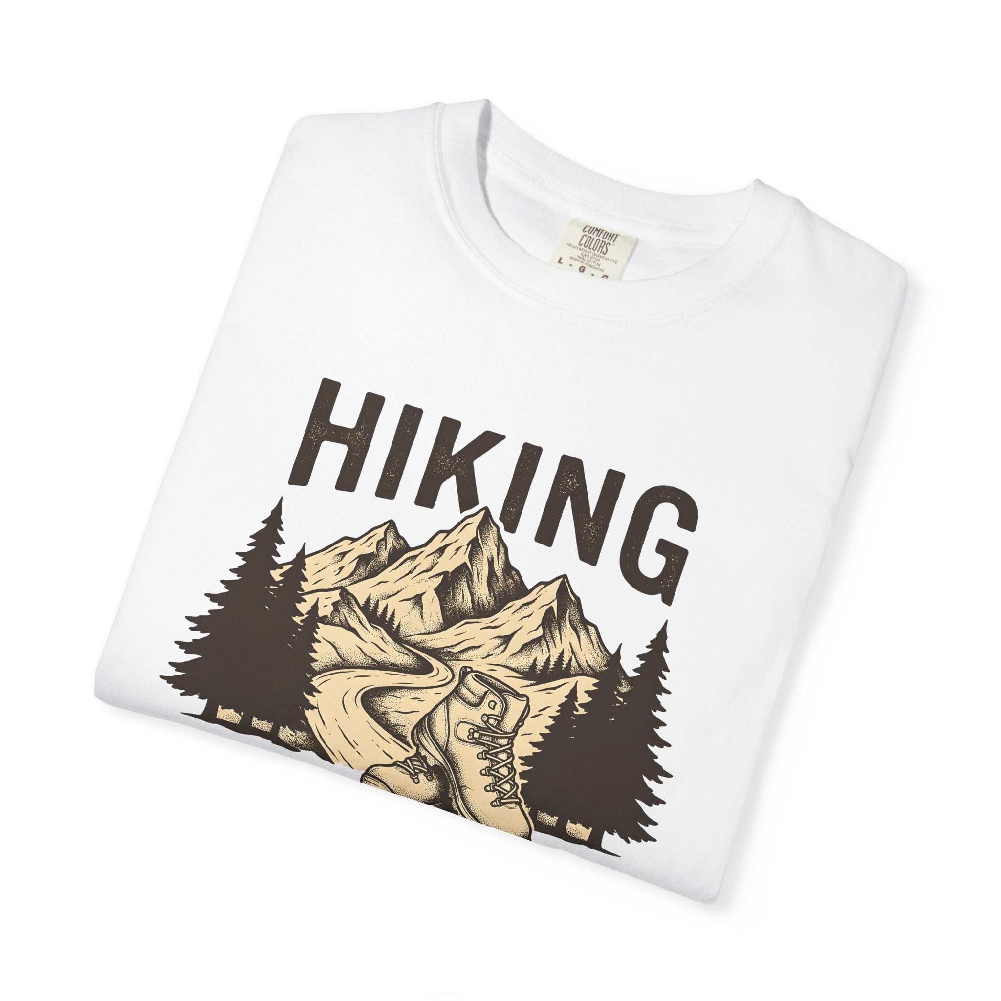 Hiking Shoes Shirt Hiking Nature Gift Women Retro Tee Trail Shoes T-Shirt Hiker Enthusiast Vintage Tshirt Wilderness Graphic Sketch Peak