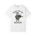 Goat Shirt St Patrick's Day Wildlife Gift Women Retro Tee Kid T-Shirt Shamrock Fan Vintage Tshirt Animal Graphic Sketch Fiddle Tshirt
