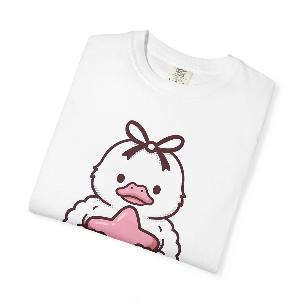 Duck Stuffed Animal Shirt St. Valentine's Day Pet Gift Women Cute Tee Plushie T-Shirt Valentine Fan Cute Tshirt Animal Graphic Comic Sparkle