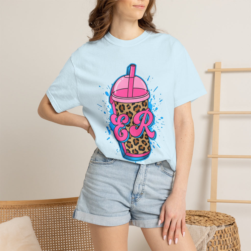Leopard Print Tumbler Shirt Nurses Animal Print Gift Women Bold Pop Art Tee Tumbler T-Shirt Nurse Enthusiast Pop Art Tshirt Wild Graphic