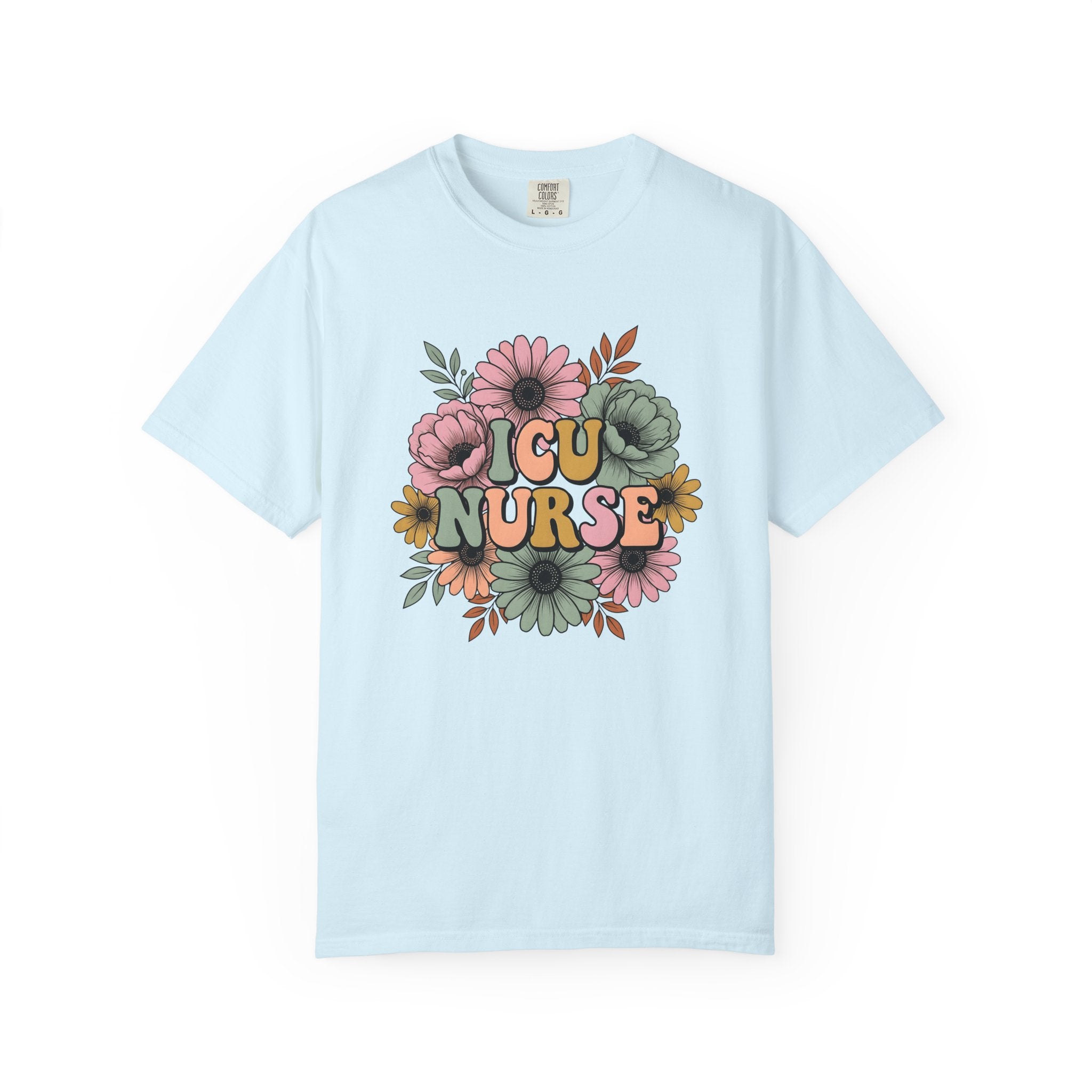 Blossom Bouquet Shirt Nurse Garden Gift Women Folk Tee Flower Arrangement T-Shirt Healthcare Enthusiast Folk Art Tshirt Gardening Graphic