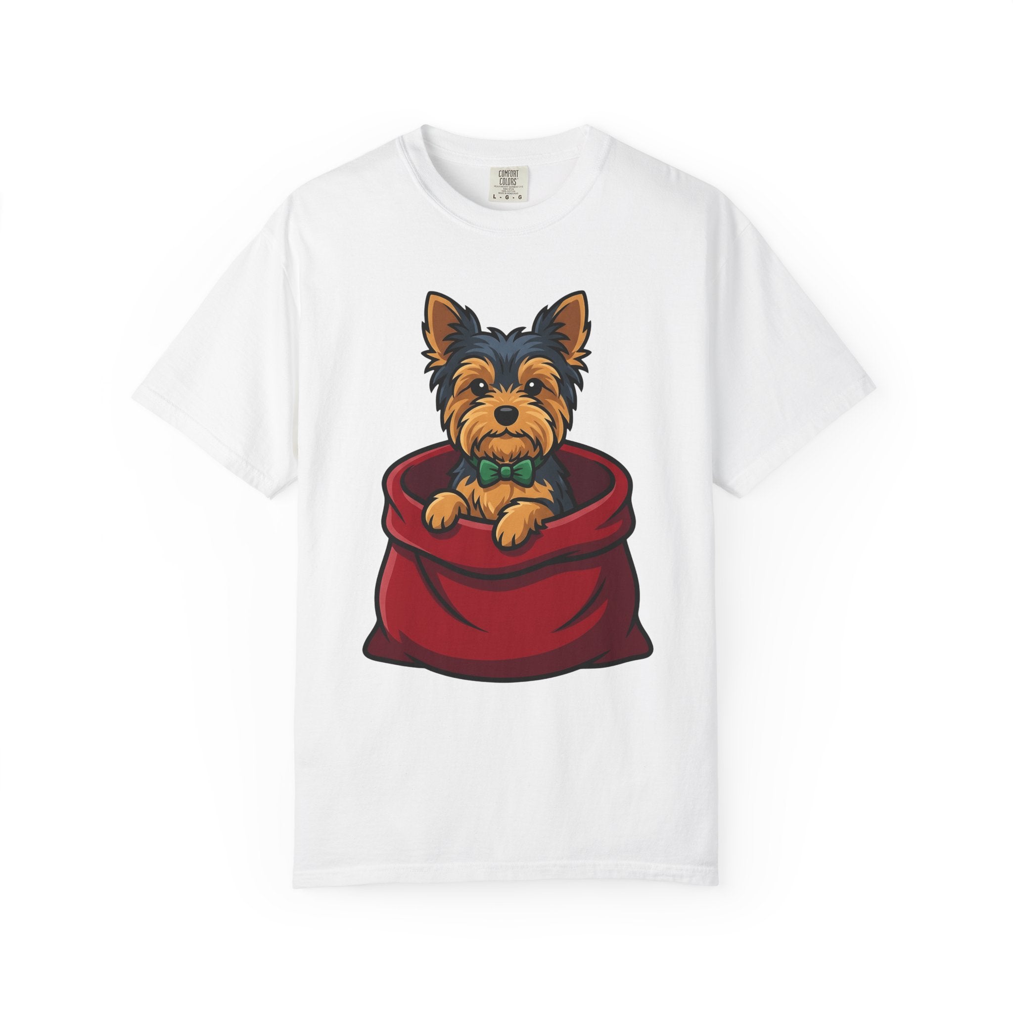 Yorkie Puppy Shirt Dog Pet Supplies Gift Women Pop Art Tee Yorkie T-Shirt Dog Fan Pop Art Tshirt Pet Accessories Graphic Manga Bowtie Tshirt