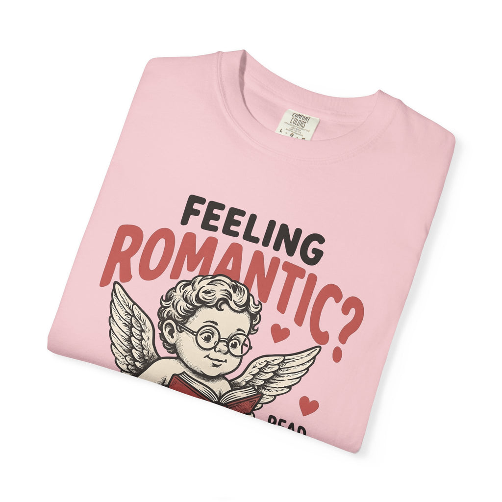 Cupid Reading Shirt Valentines Day Book Gift Women Vintage Tee Eros T-Shirt Romance Fan Antique Tshirt Reader Graphic Retro Hearts Tshirt