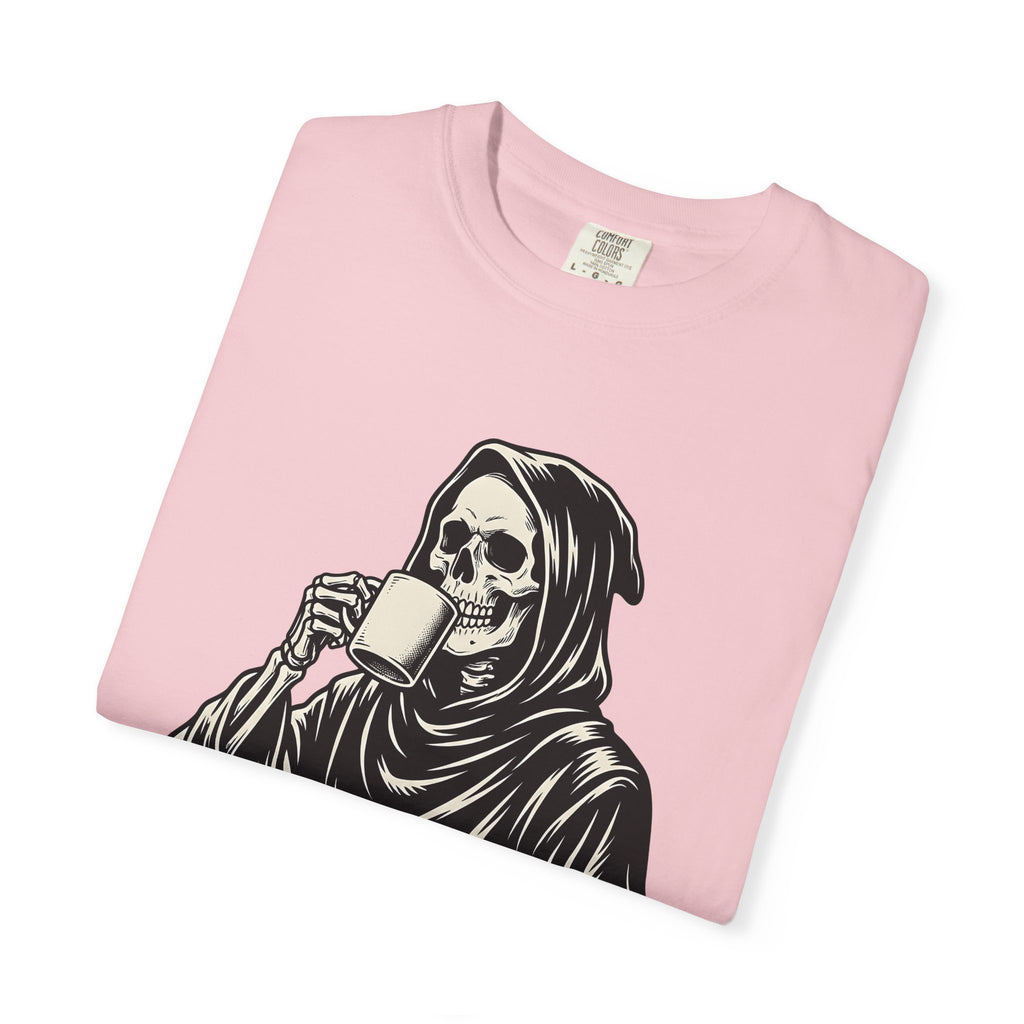 Reaper Skull Shirt Halloween Brew Gift Women Horror Tee Grim Reaper T-Shirt Halloween Fan Spooky Tshirt Coffee Graphic Classic Coffee Cup