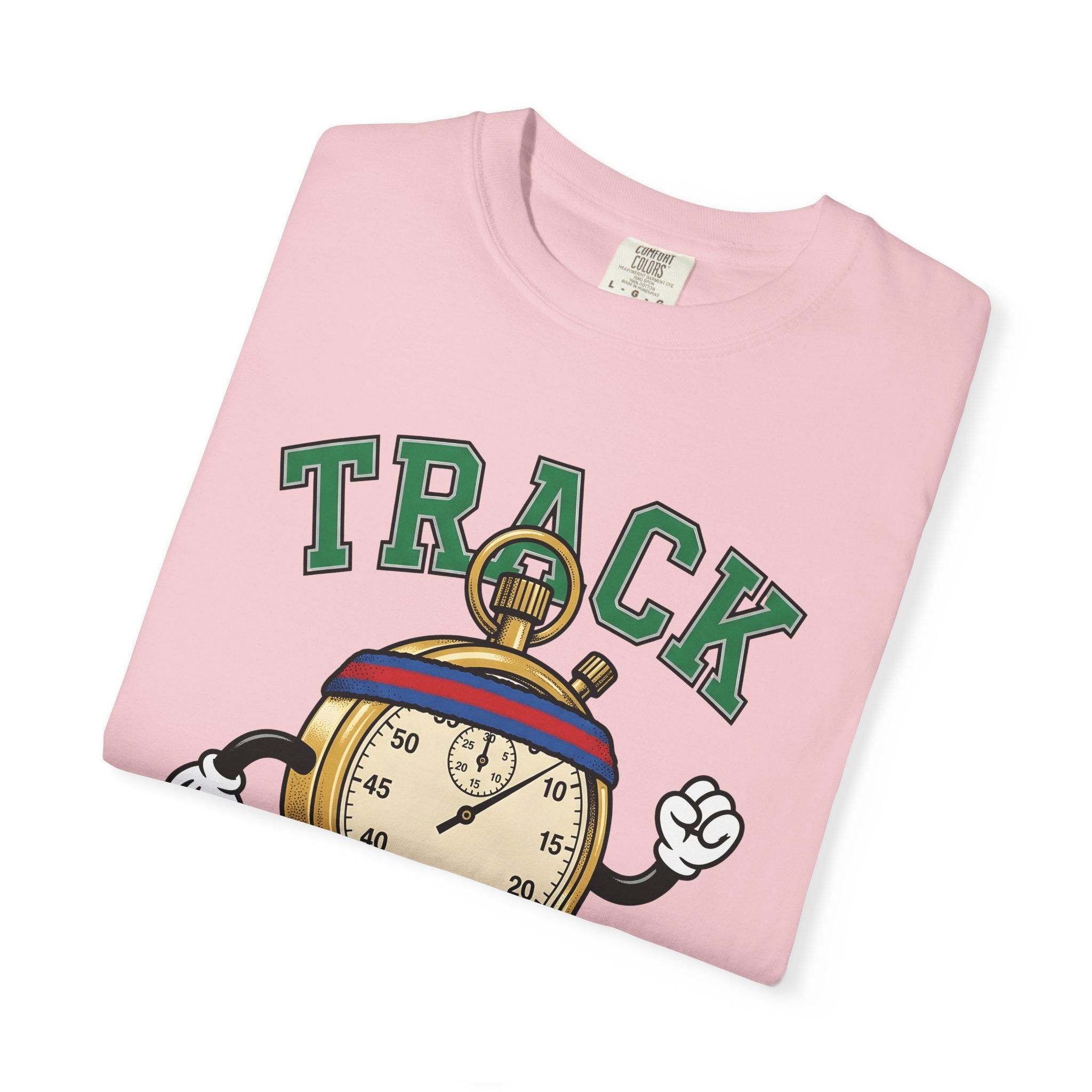 Chronometer Figure Shirt Track Sprint Gift Women Doodle Tee Stopwatch T-Shirt Racing Enthusiast Timer Tshirt Sprinter Graphic Old School
