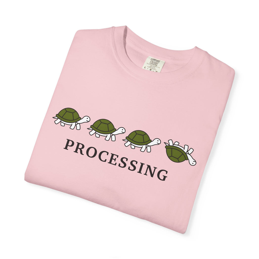 Turtle Illustration Shirt Funny Wildlife Gift Women Comic Tee Torso T-Shirt Humor Fan Cartoon Tshirt Wildlife Graphic Simple Joke Tshirt