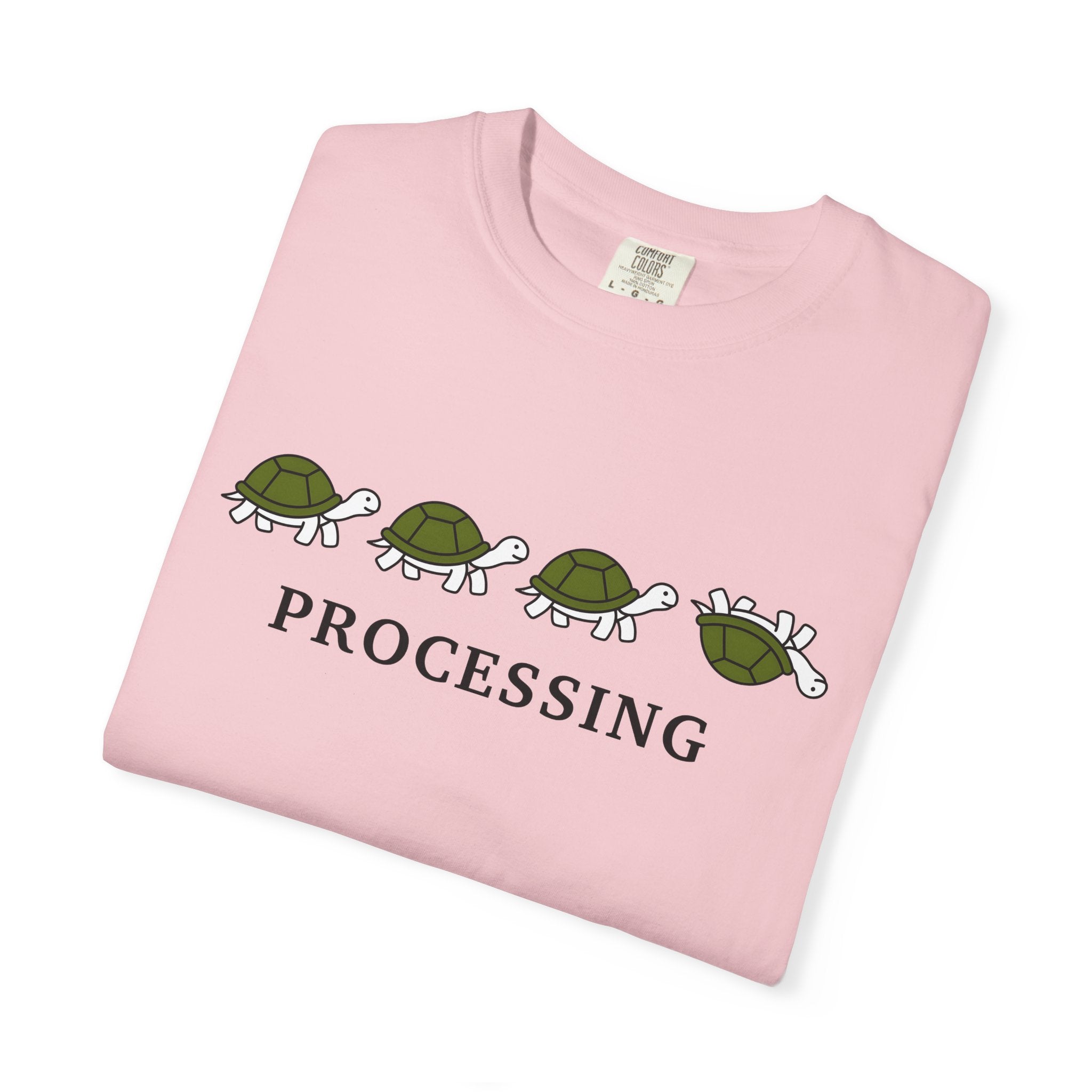 Turtle Illustration Shirt Funny Wildlife Gift Women Comic Tee Torso T-Shirt Humor Fan Cartoon Tshirt Wildlife Graphic Simple Joke Tshirt