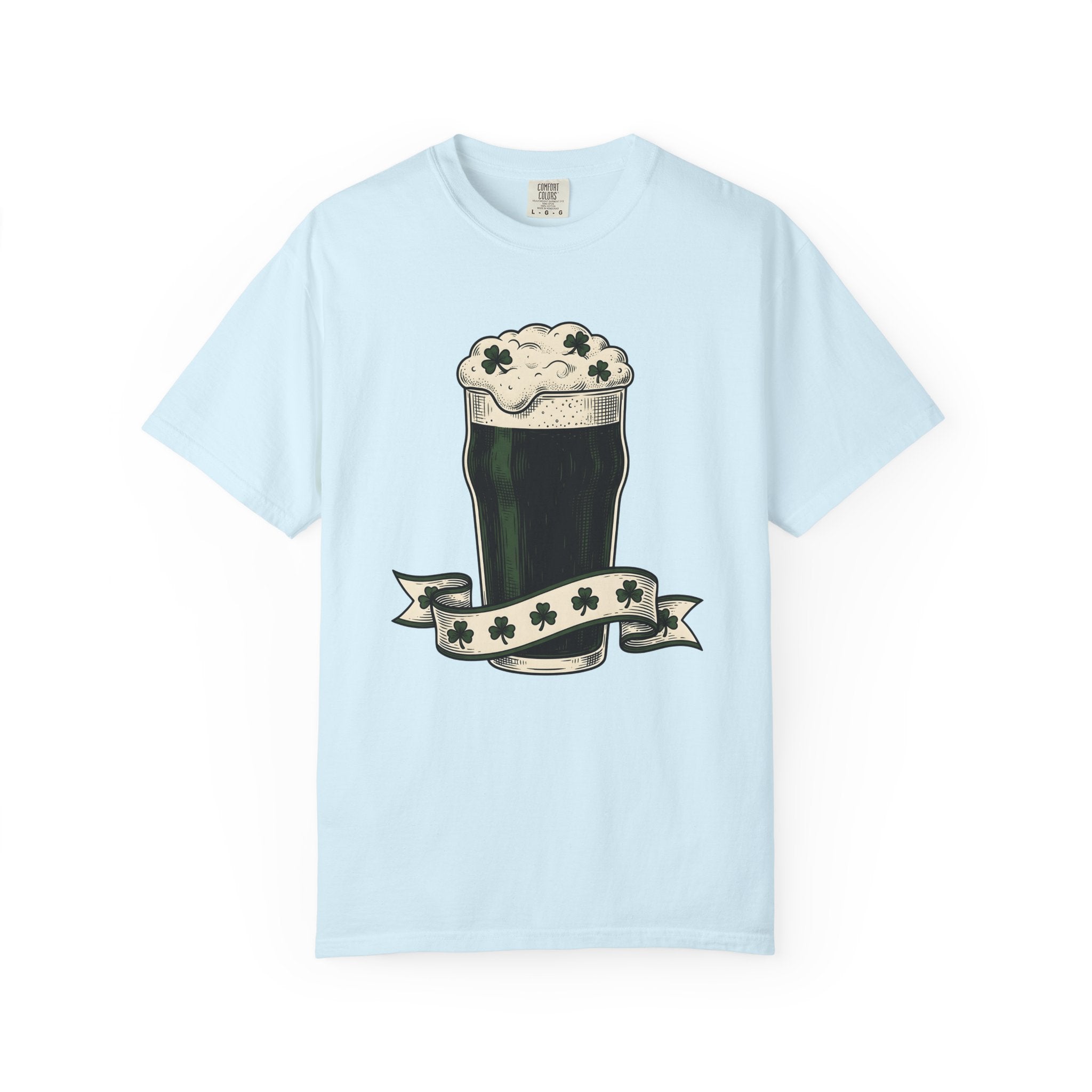 Beer Stein Shirt St Patrick's Day Brew Gift Women Antique Tee Mug T-Shirt Irish Fan Vintage Tshirt Brewery Graphic Cartoon Lucky Clover
