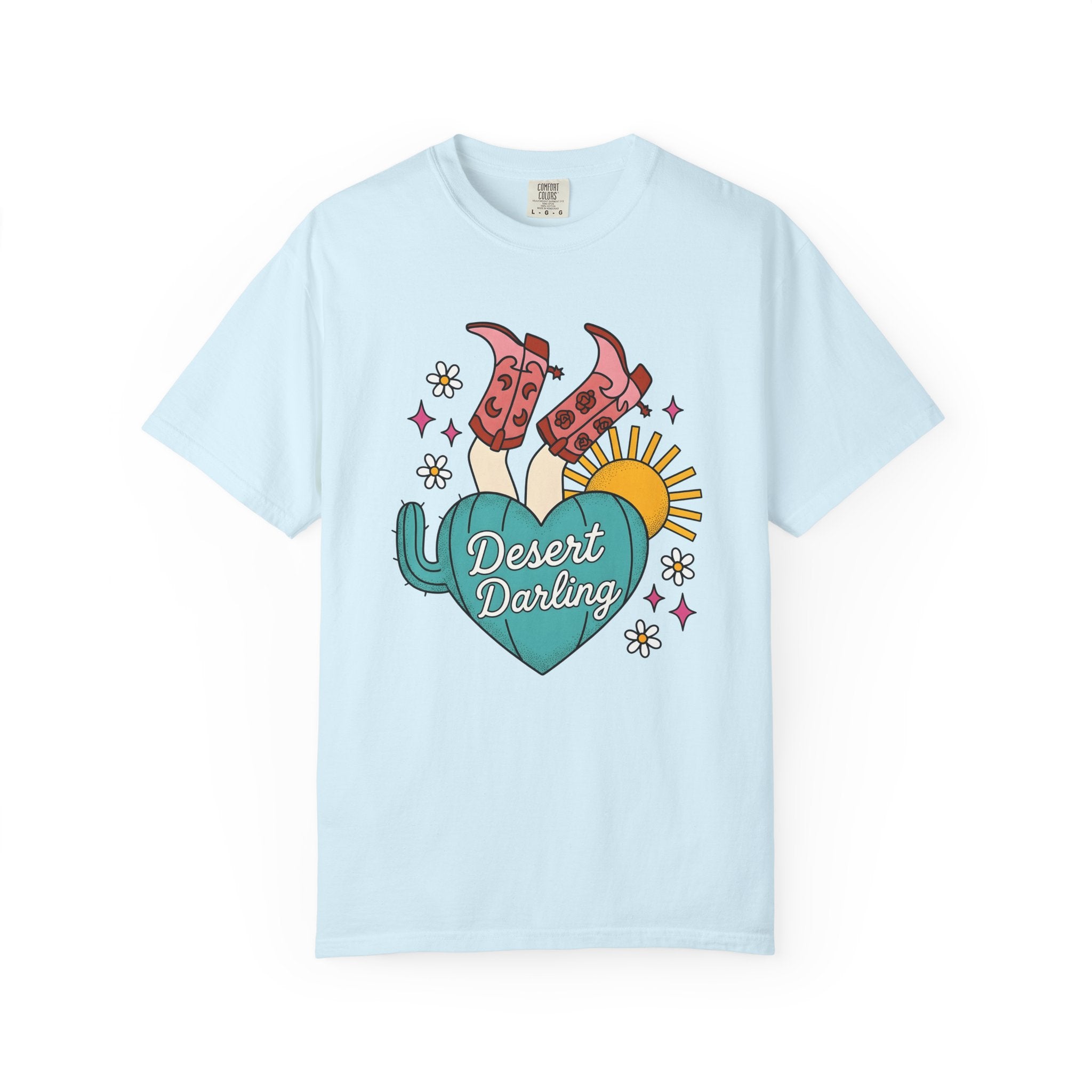 Cowboy Shoes Shirt Cowgirl Country Gift Women Sketch Tee Boots T-Shirt Rodeo Fan Cowboy Graphic Tshirt Doodle Prickly Pear Tshirt