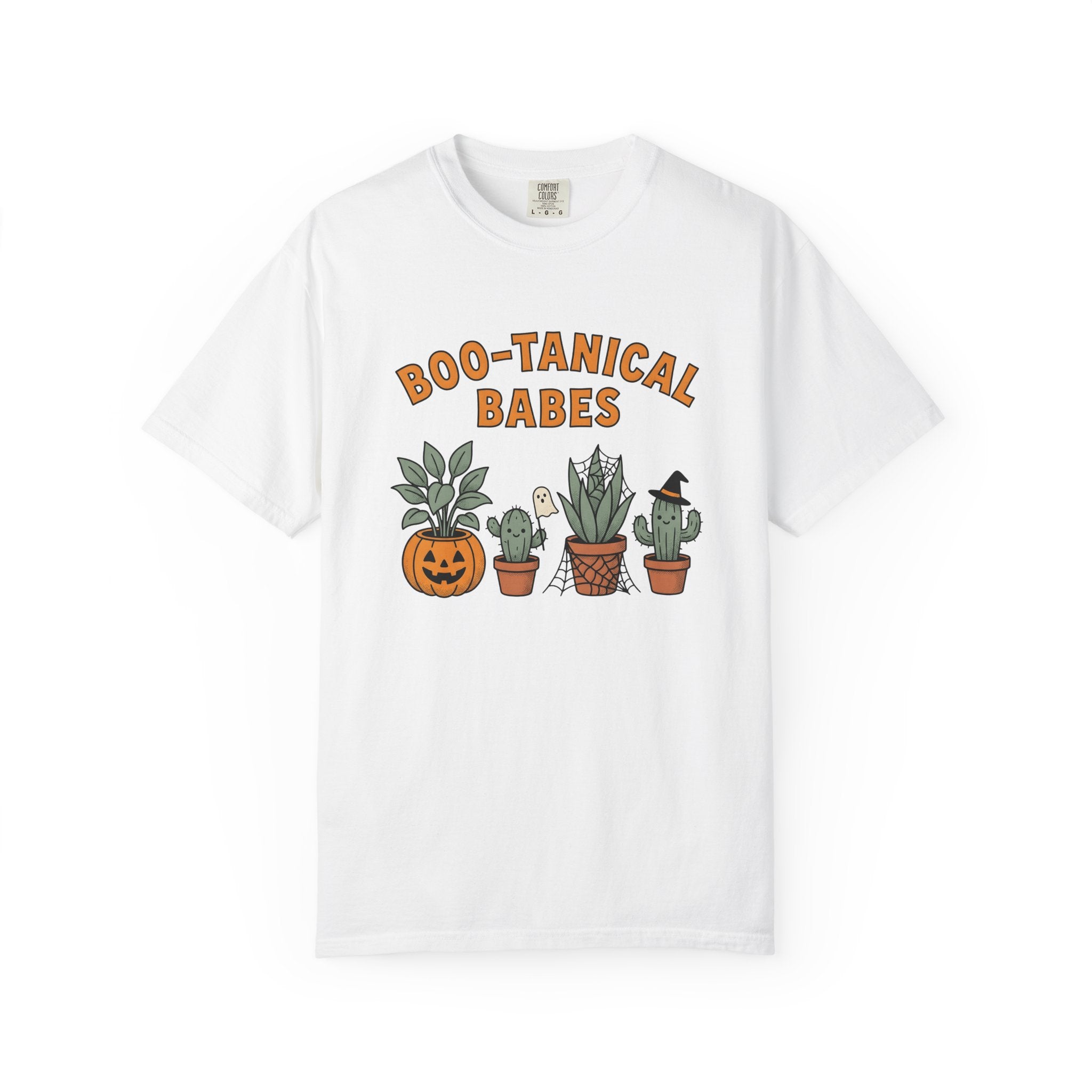 Spooky Cactus Shirt Halloween Succulent Gift Women Comic Tee Cactus T-Shirt Halloween Fan Cartoon Tshirt Succulent Graphic Retro Jack O