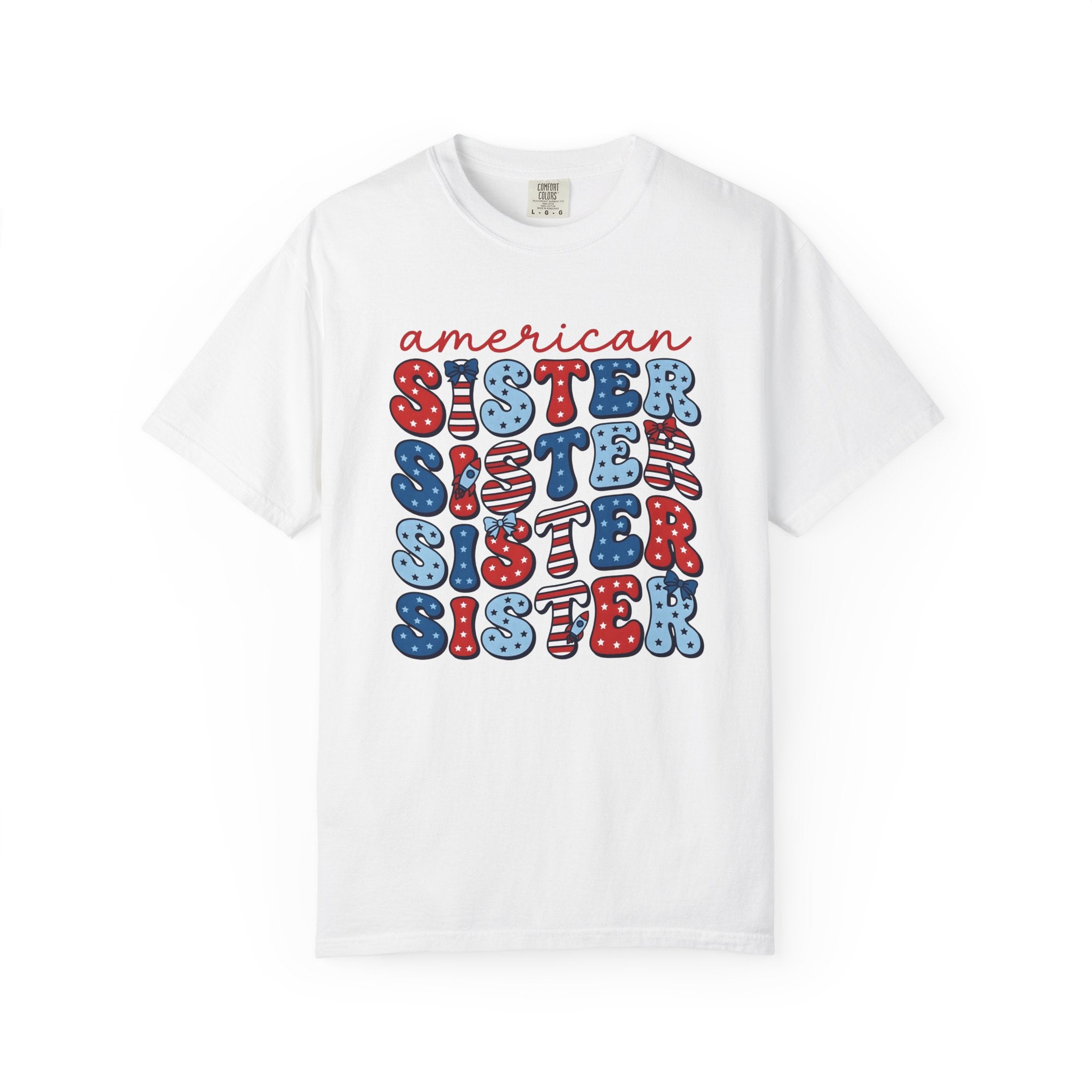 American Stars Stripes Shirt 4th Of July Relatives Gift Women Modern Graphic Tee American Flag T-Shirt Independence Day Fan Patriotic Tshirt