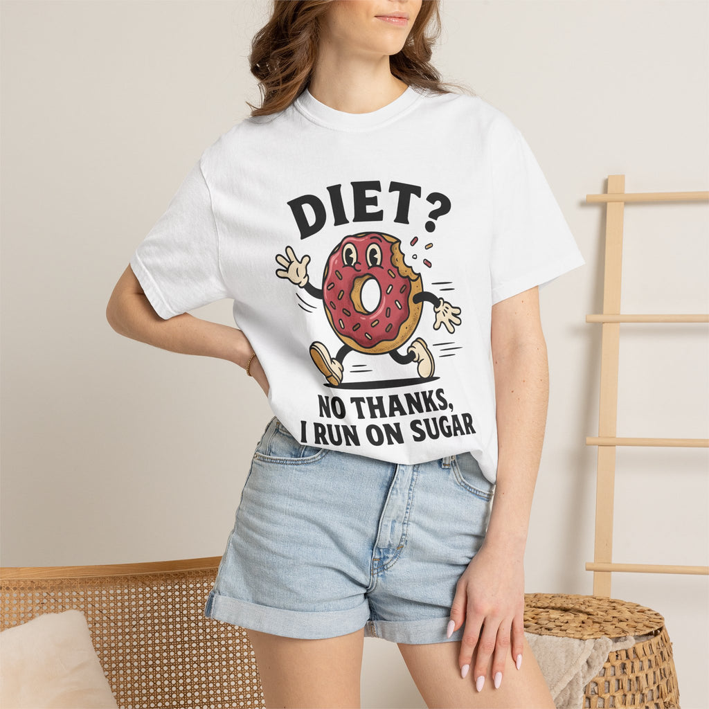 Donut Character Shirt Desserts Humor Gift Women Cartoon Tee Doughnut T-Shirt Pastry Fan Comic Tshirt Funny Graphic Retro Sprinkles Tshirt