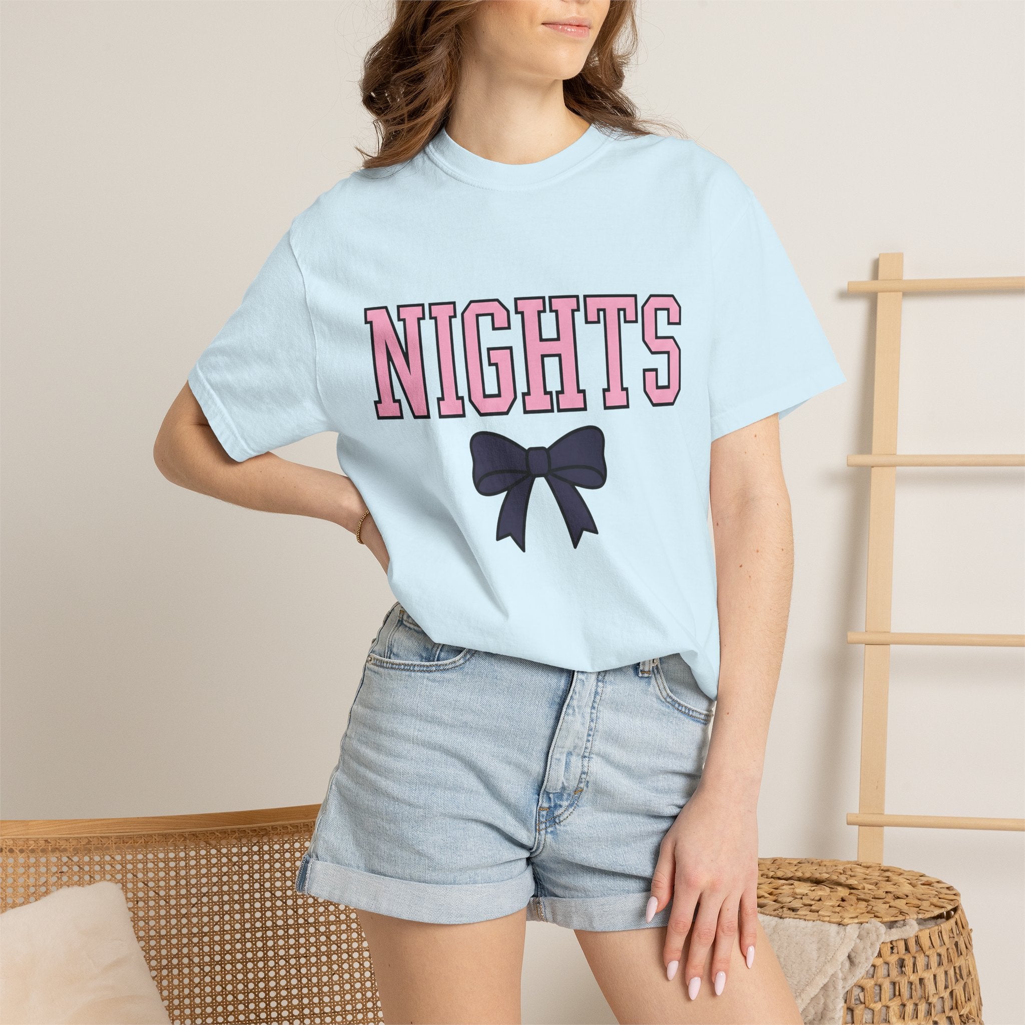 Bow Graphic Shirt Nurses Aesthetic Gift Women Bold Tee Ribbon T-Shirt Nurse Enthusiast Graphic Tshirt Visual Design Minimal Pastel Tshirt