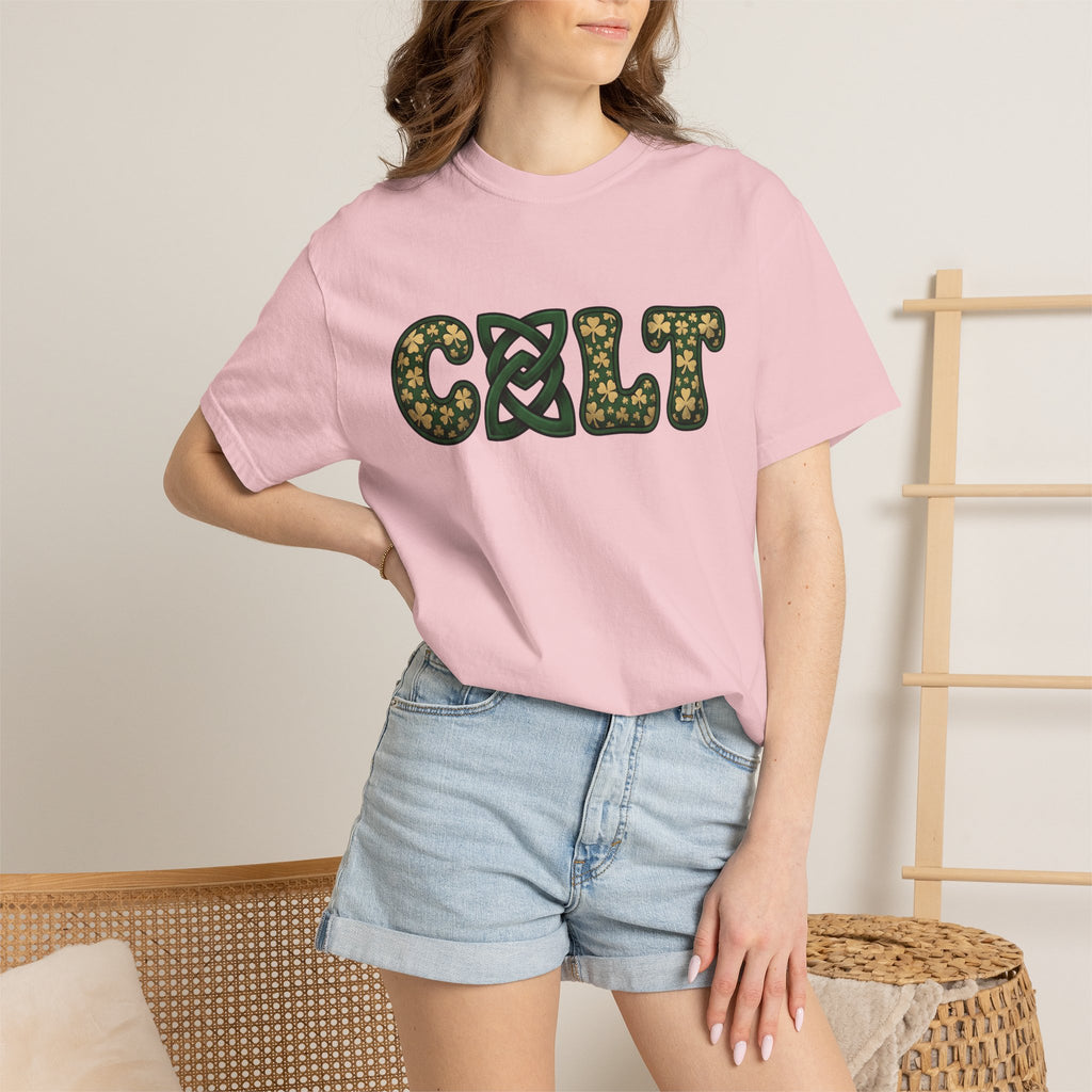 Shamrock Pattern Shirt St Patrick's Day Irish Gift Women Celtic Tee Shamrock T-Shirt St Patricks Fan Celtic Art Tshirt Irish Graphic Retro
