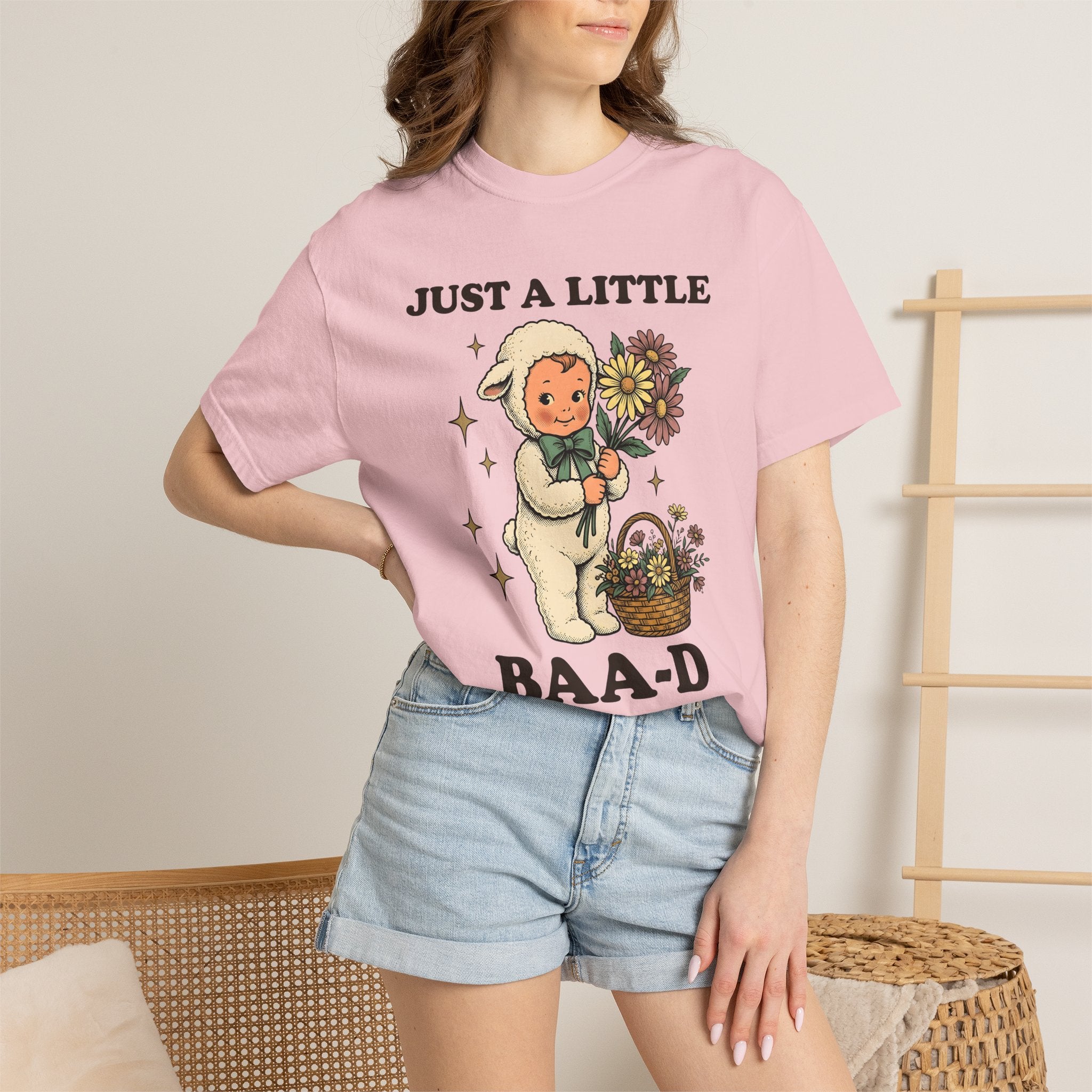 Lamb Outfit Shirt Easter Rustic Gift Women Retro Tee Sheep T-Shirt Easter Fan Retro Tshirt Country Graphic Vintage Flower Sack Tshirt