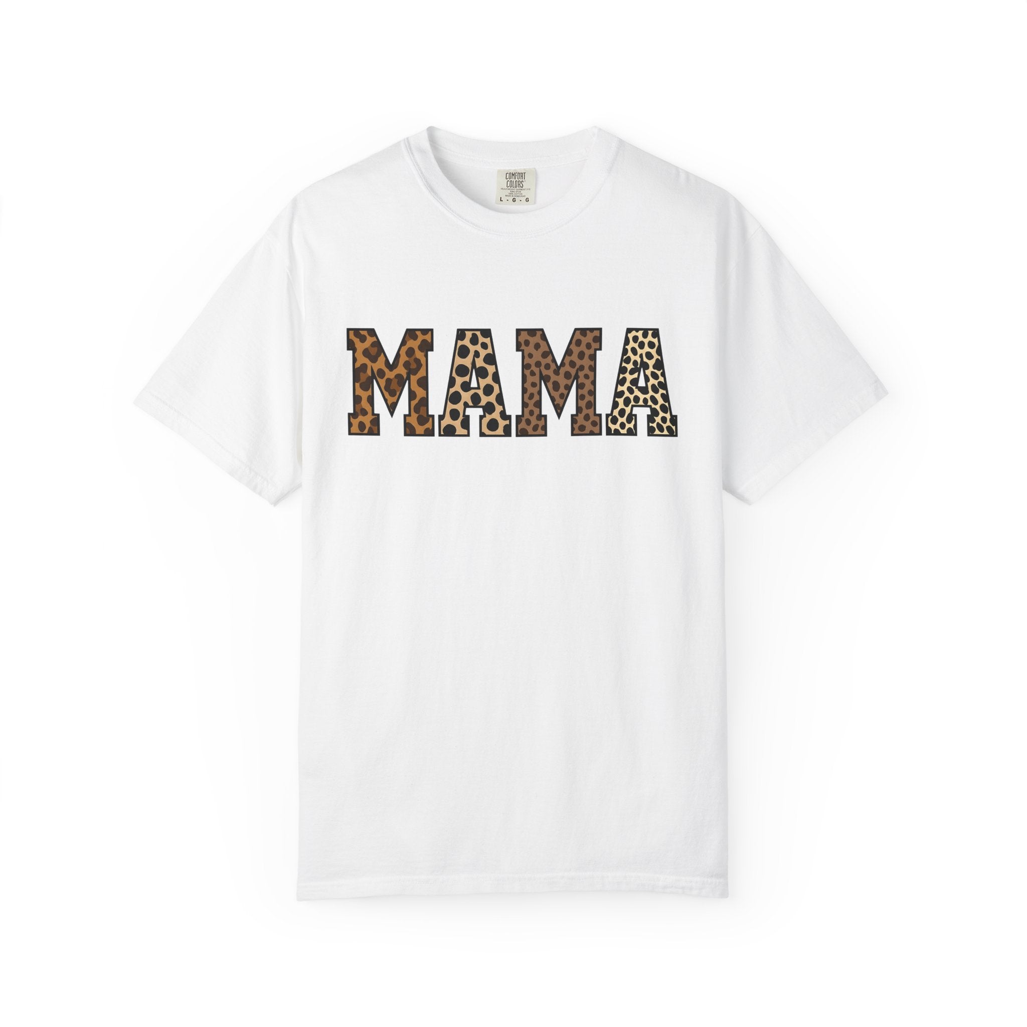 Spotted Print Letters Shirt Moms Critters Gift Women Strong Tee Alphabet T-Shirt Motherhood Fan Bold Tshirt Animal Graphic Old School Wild