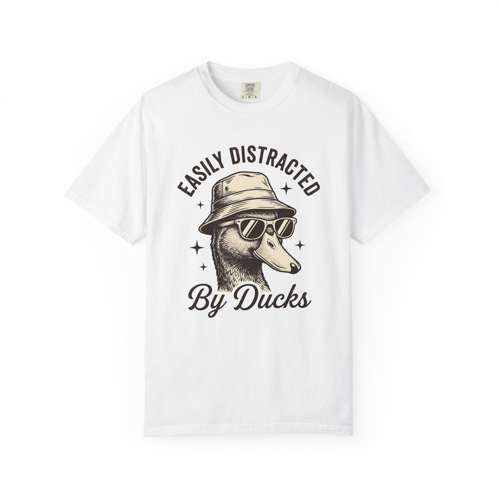 Duck Fun Glasses Shirt Duck Pets Gift Women Cartoon Tee Duckling T-Shirt Duck Fan Quackers Tshirt Animal Graphic Line Art Bucket Cap Tshirt