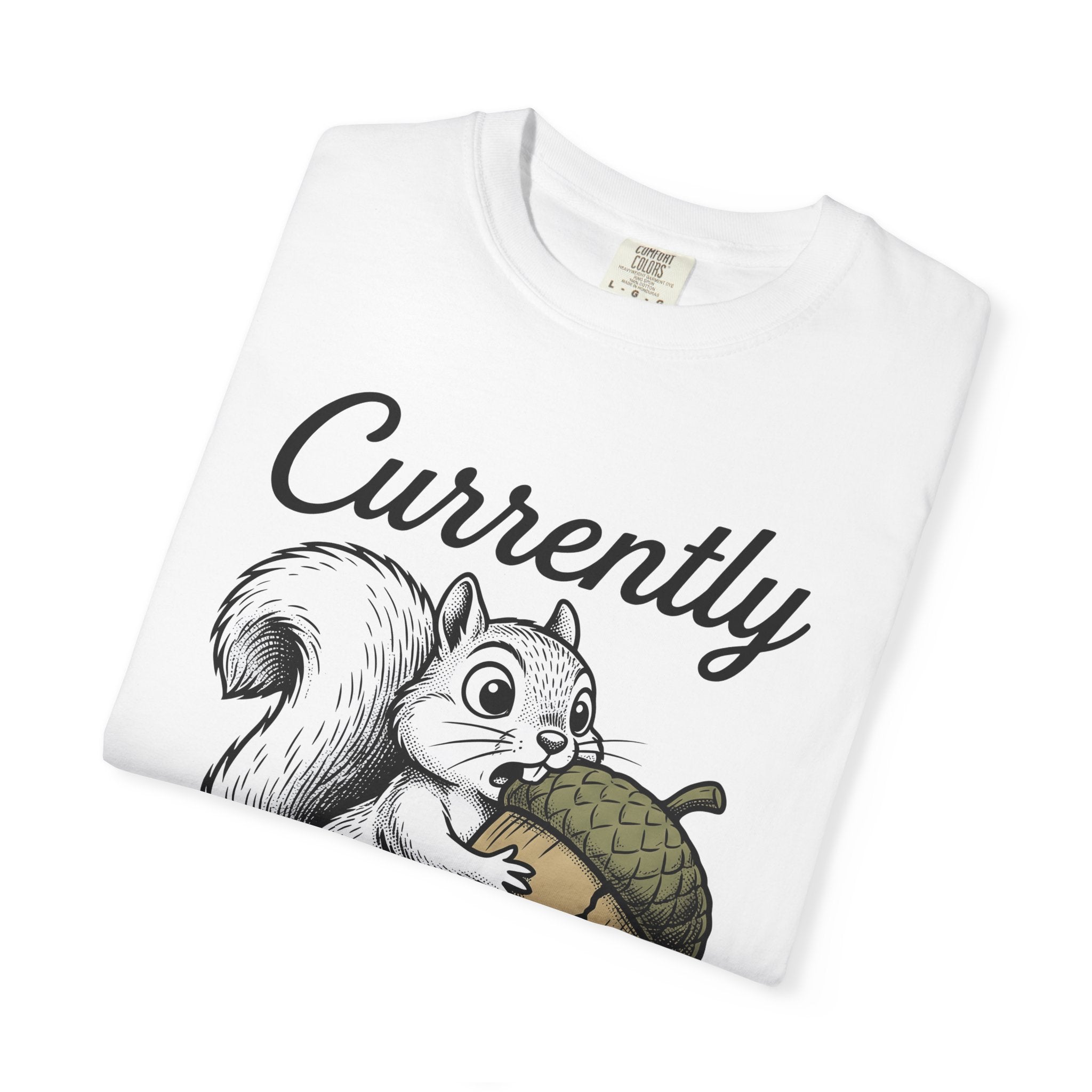 Chipmunk Acorn Shirt Funny Critter Gift Women Doodle Tee Squirrel T-Shirt Humor Fan Cartoon Tshirt Woodland Creature Graphic Tshirt Cartoon