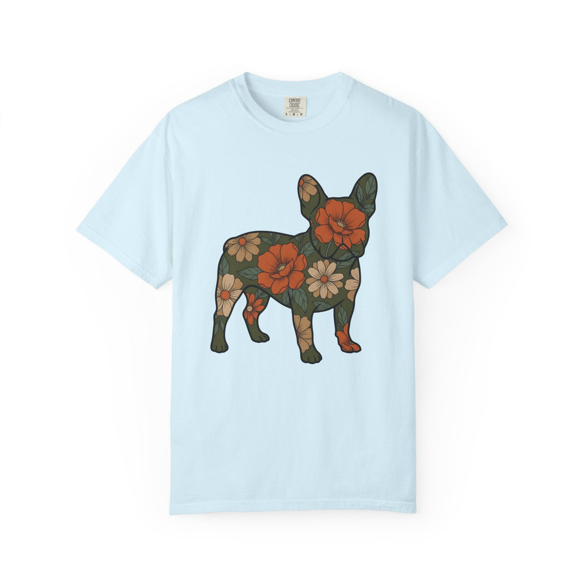French Bulldog Shirt Dog Botanical Unisex Gift Rustic Tee Bouledogue T-Shirt Dog