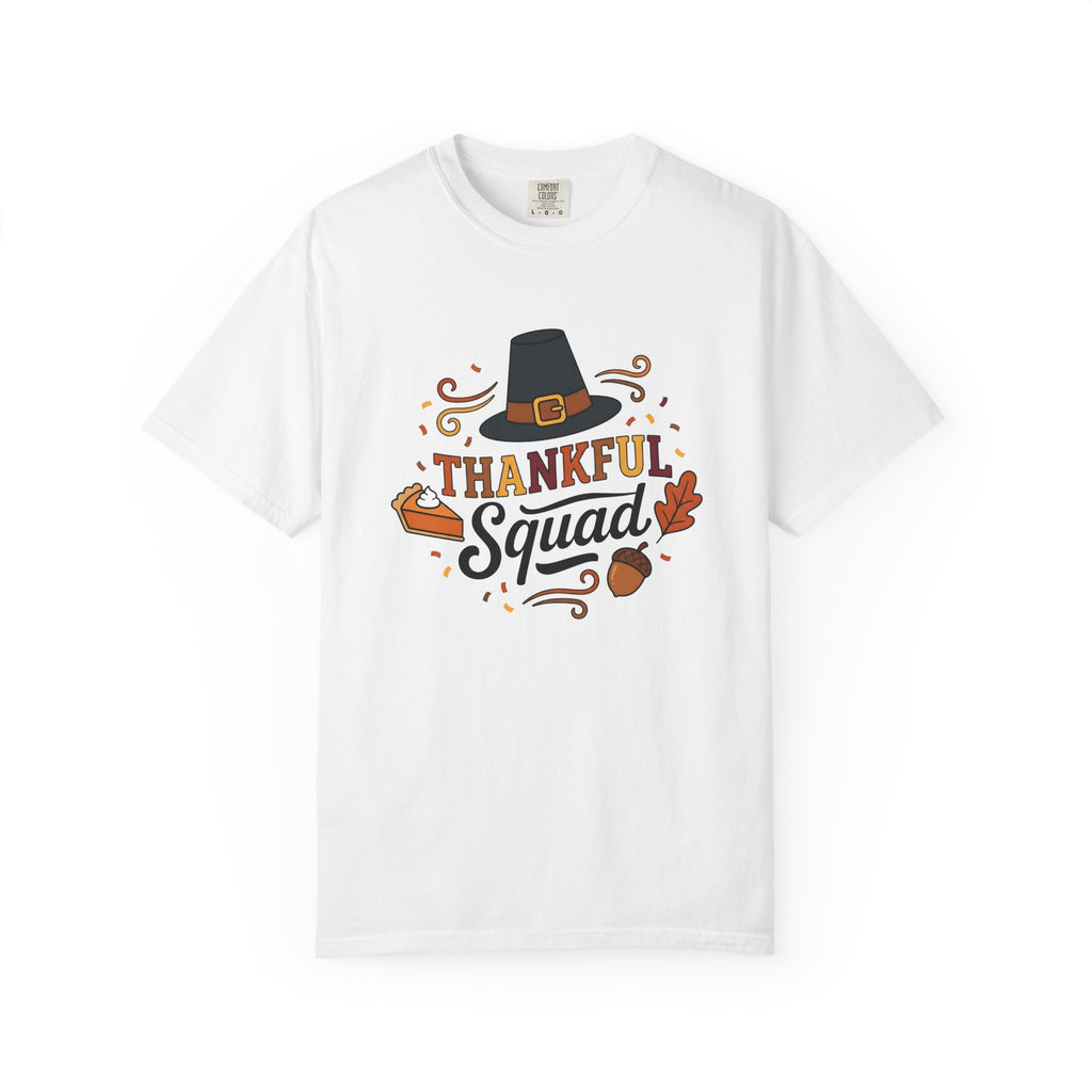 Pilgrim Hat Shirt Thanksgiving Harvest Gift Women Cute Tee Pilgrim T-Shirt Turkey Fan Pilgrim Hat Graphic Autumn Design Animated Pumpkin Pie