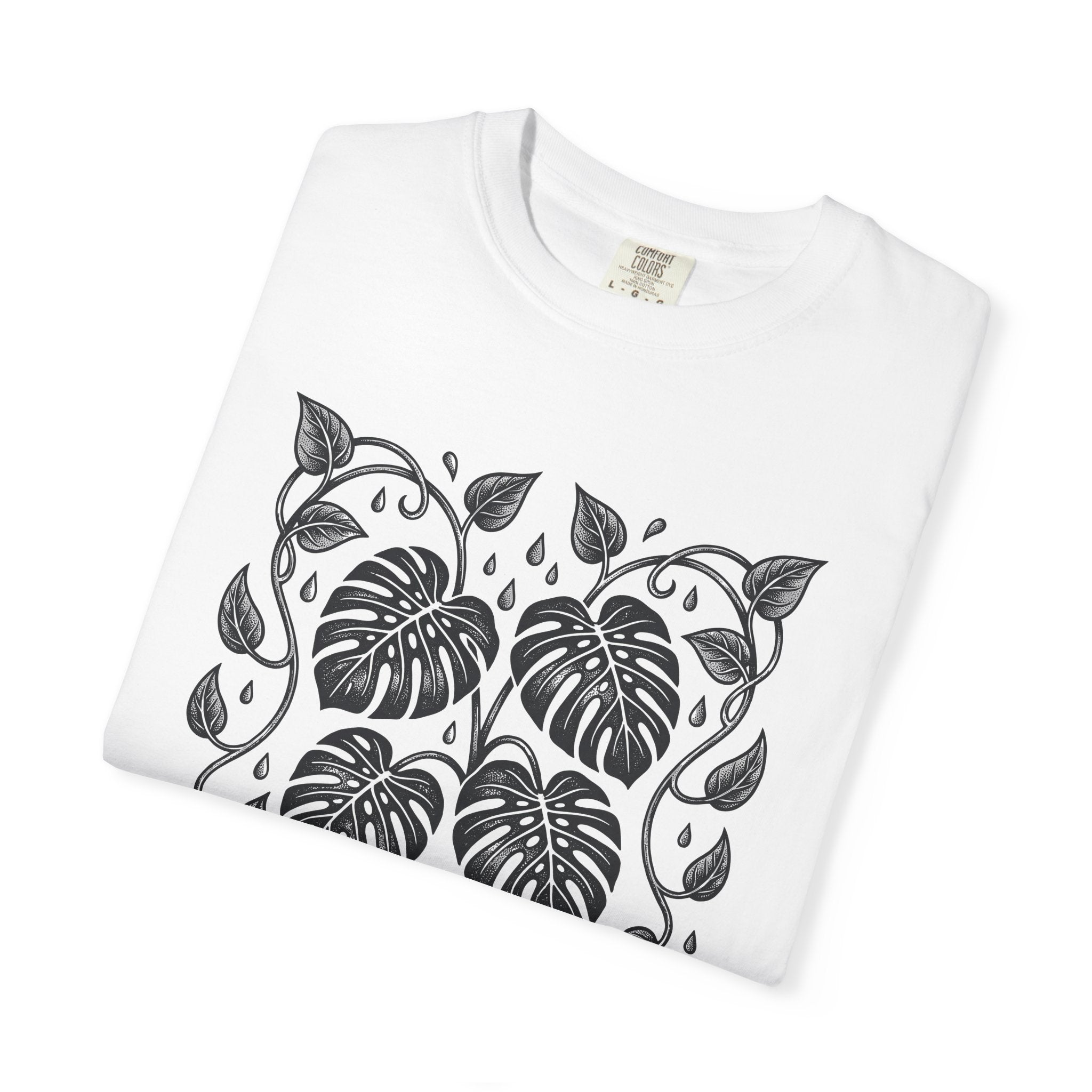 Monstera Leaf Shirt Boho Chic Greenery Gift Women Line Art Tee Swiss Cheese Plant T-Shirt Bohemian Fan Minimalist Tshirt Foliage Graphic