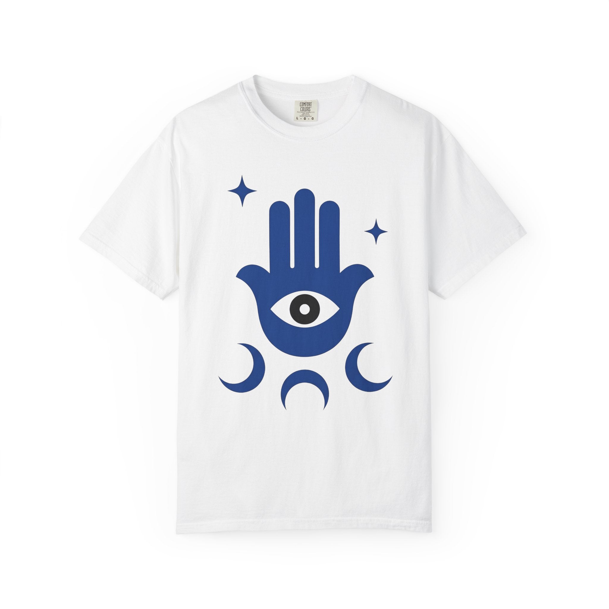 Hamsa Charm Shirt Boho Chic Mindfulness Gift Women Contemporary Tee Hand T-Shirt Bohemian Enthusiast Modern Tshirt Meditation Graphic
