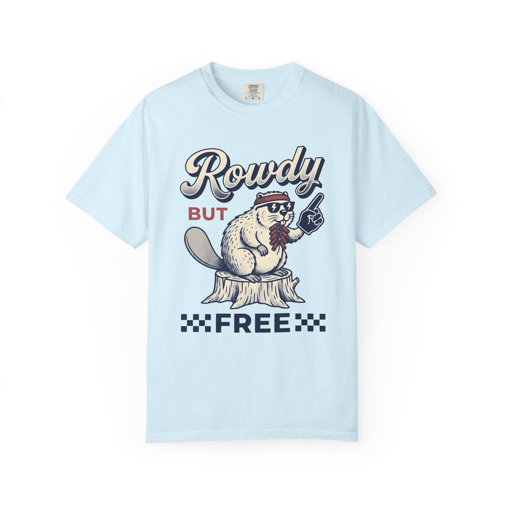 Beaver Illustration Shirt America Independence Gift Women Farmhouse Tee Beaver T-Shirt American Fan Rustic Tshirt Freedom Graphic Antique