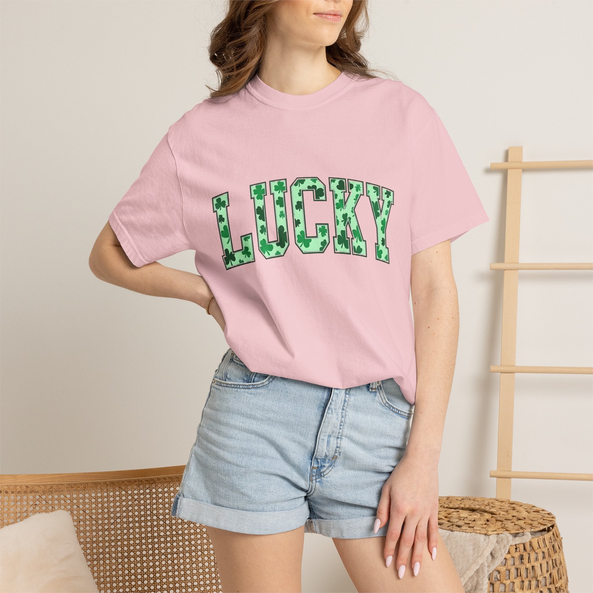 Shamrock Design Shirt St Patrick's Day Celebration Gift Women Vivid Tee Shamrock T-Shirt St Patricks Fan Colorful Tshirt Party Graphic