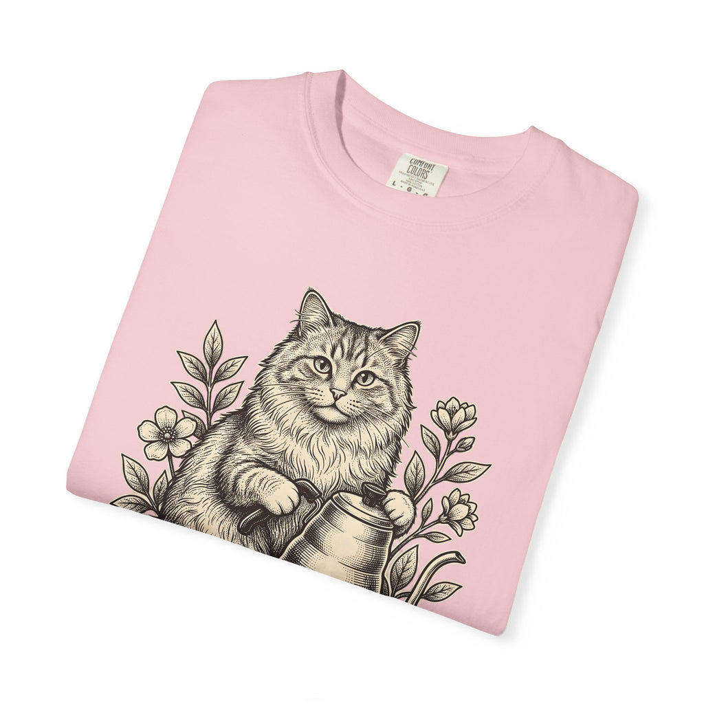 Kitty Coffee Brewer Shirt Coffee Creatures Gift Women Classic Tee Coffee Maker T-Shirt Coffee Fan Vintage Tshirt Animal Graphic Outline