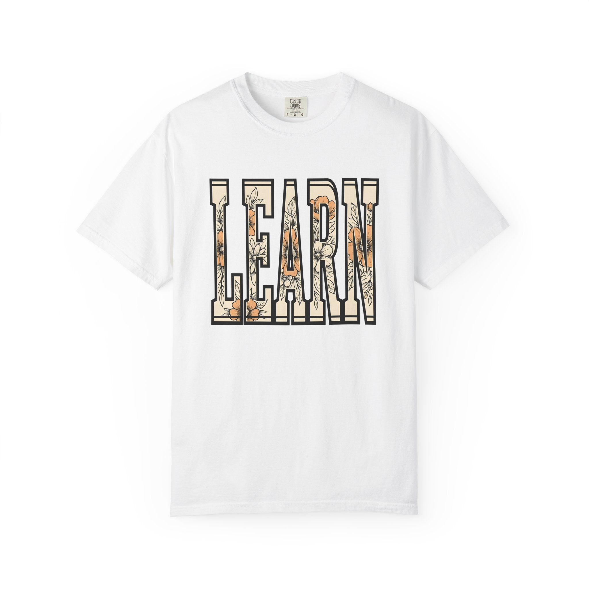 Flower Lettering Shirt Teacher School Gift Women Hippie Tee Typography T-Shirt Educator Enthusiast Bohemian Tshirt Classroom Graphic Retro
