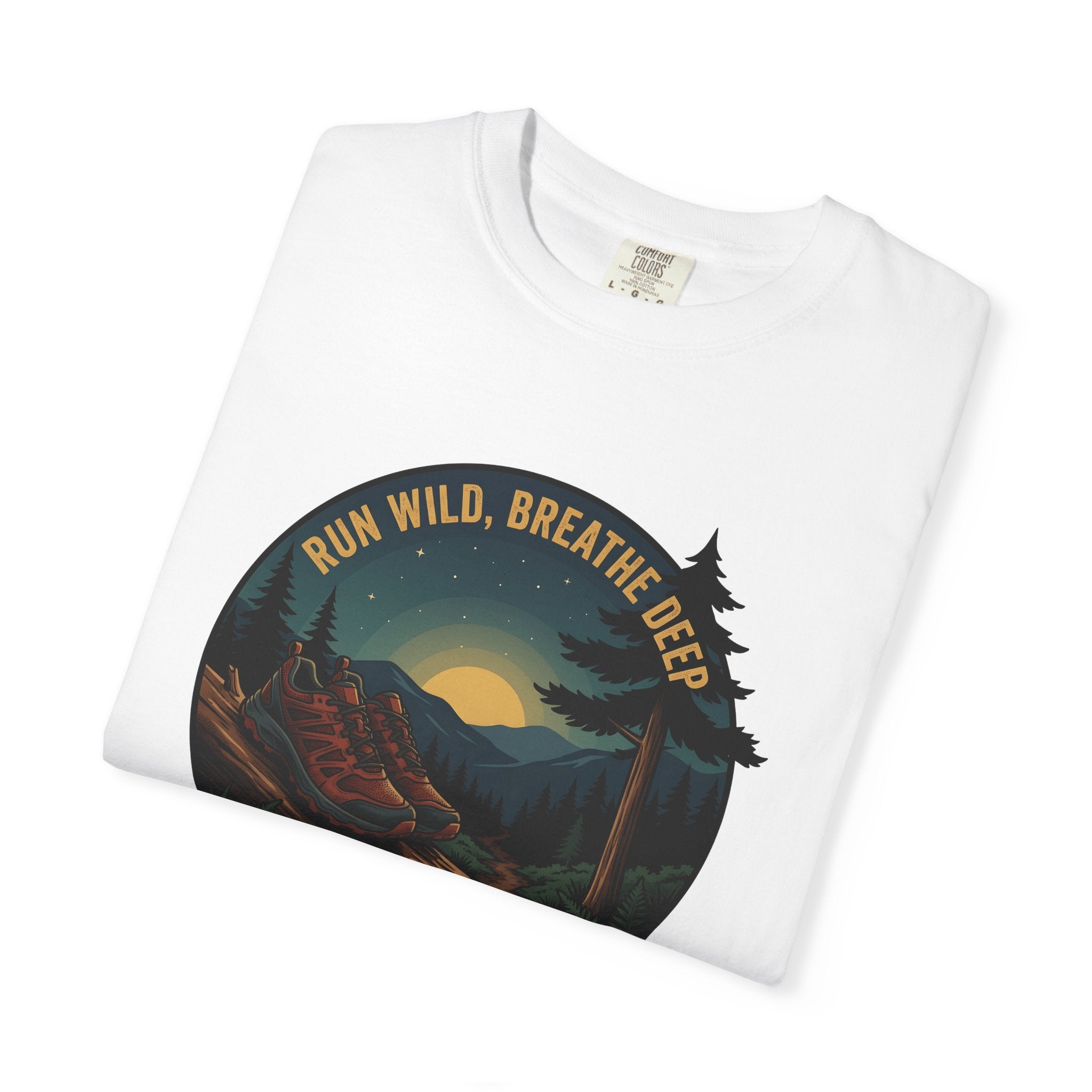 Trail Run Shoes Shirt Sports & Activities Walking Gift Women Nature Art Tee Trail Shoes T-Shirt Athlete Enthusiast Artistic Tshirt Hiking