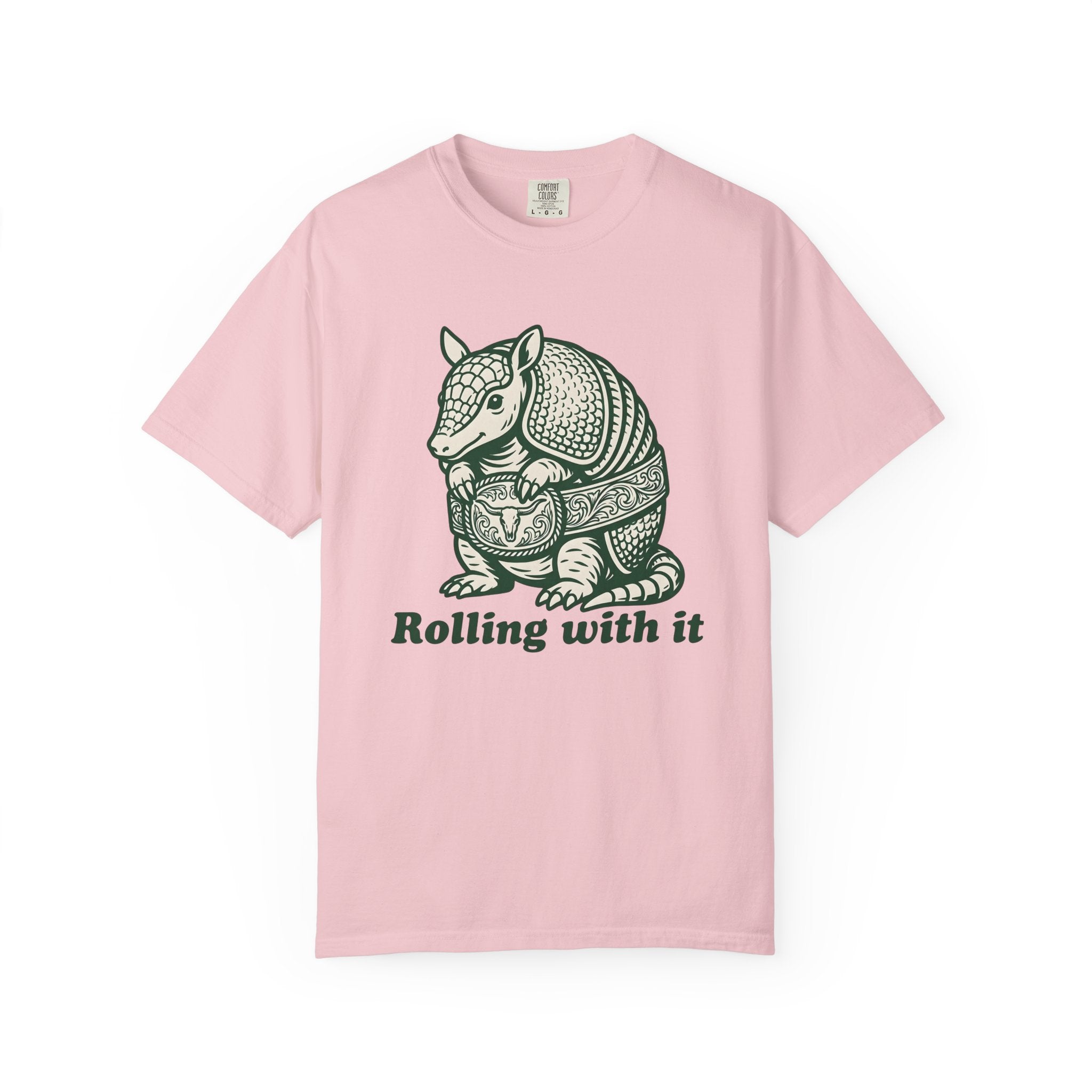 Armadillo Graphic Shirt Funny Animal Gift Women Vintage Tee Armadillo T-Shirt Humor Fan Dillo Graphic Retro Cowboy Belt Tshirt
