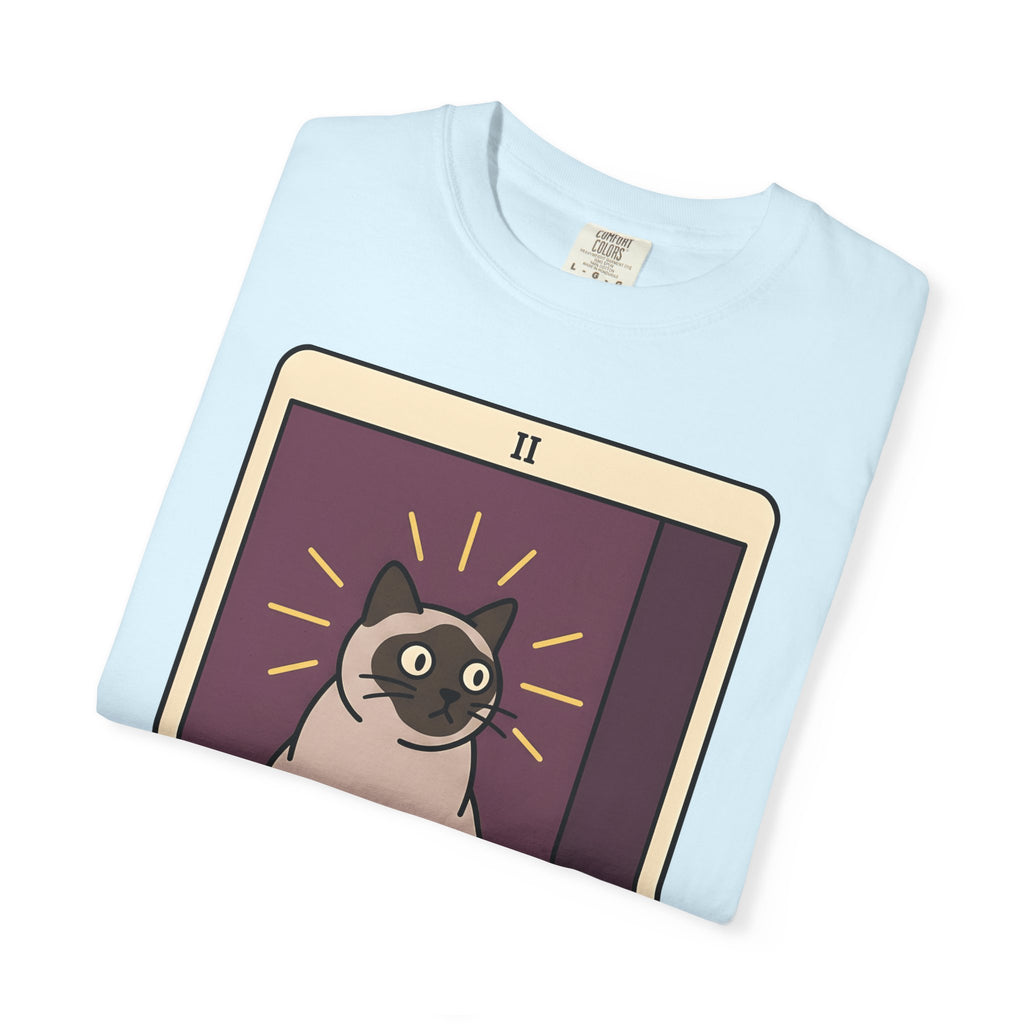 Oracle Cat Shirt Boho Chic Spirituality Gift Women Minimalist Tee Cat T-Shirt Bohemian Fan Simple Tshirt Spiritual Graphic Antique Halo