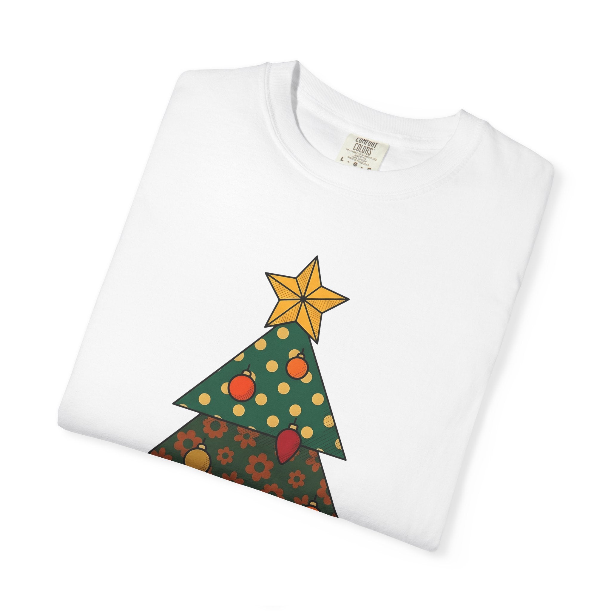 Christmas Tree Shirt Christmas Festive Gift Women Country Tee Fir Tree T-Shirt Holiday Fan Christmas Tree Tshirt Holiday Graphic Classic