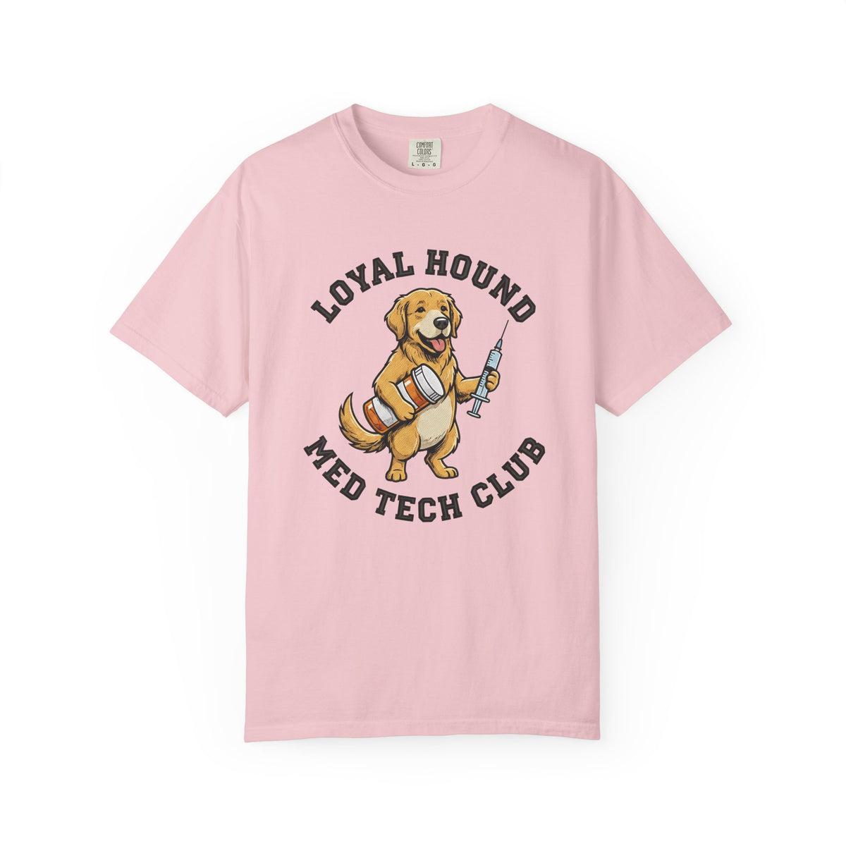 Golden Retriever Sketch T-Shirt – Nurse Dog Lover Portrait, Unisex Graphic Tee