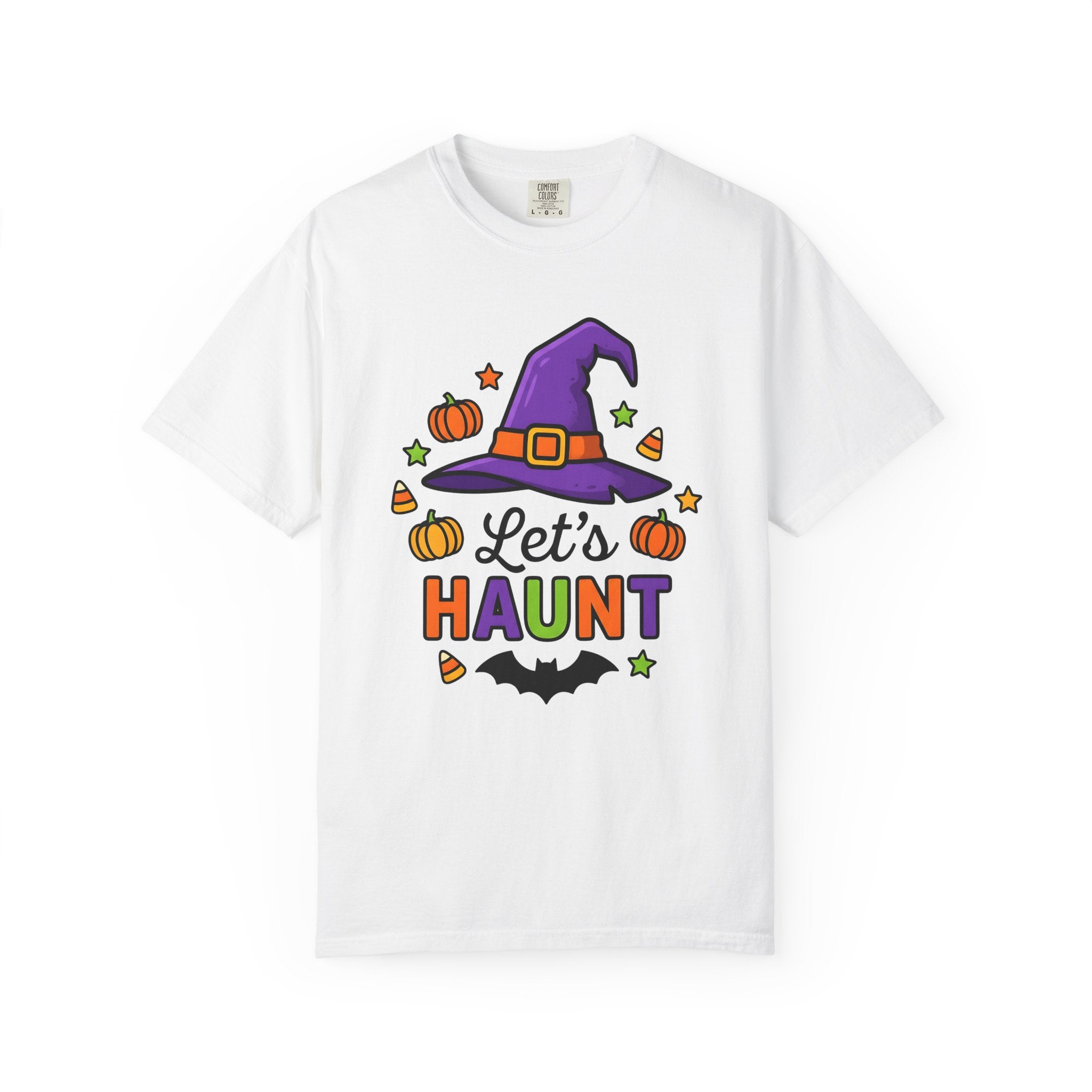Wizard Hat Shirt Halloween Scary Gift Women Comic Tee Pointy Hat T-Shirt Horror Fan Spooky Graphic Tshirt Vintage Jack O Lantern Tshirt